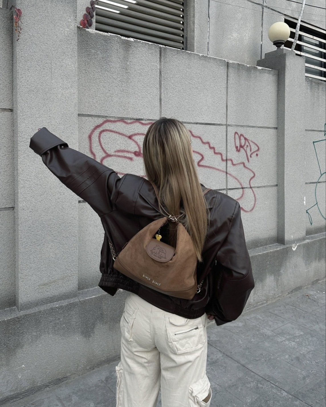 【預購】TOUTOU x 線條小狗 大容量學院風兩用包 4色 TT23DC40888