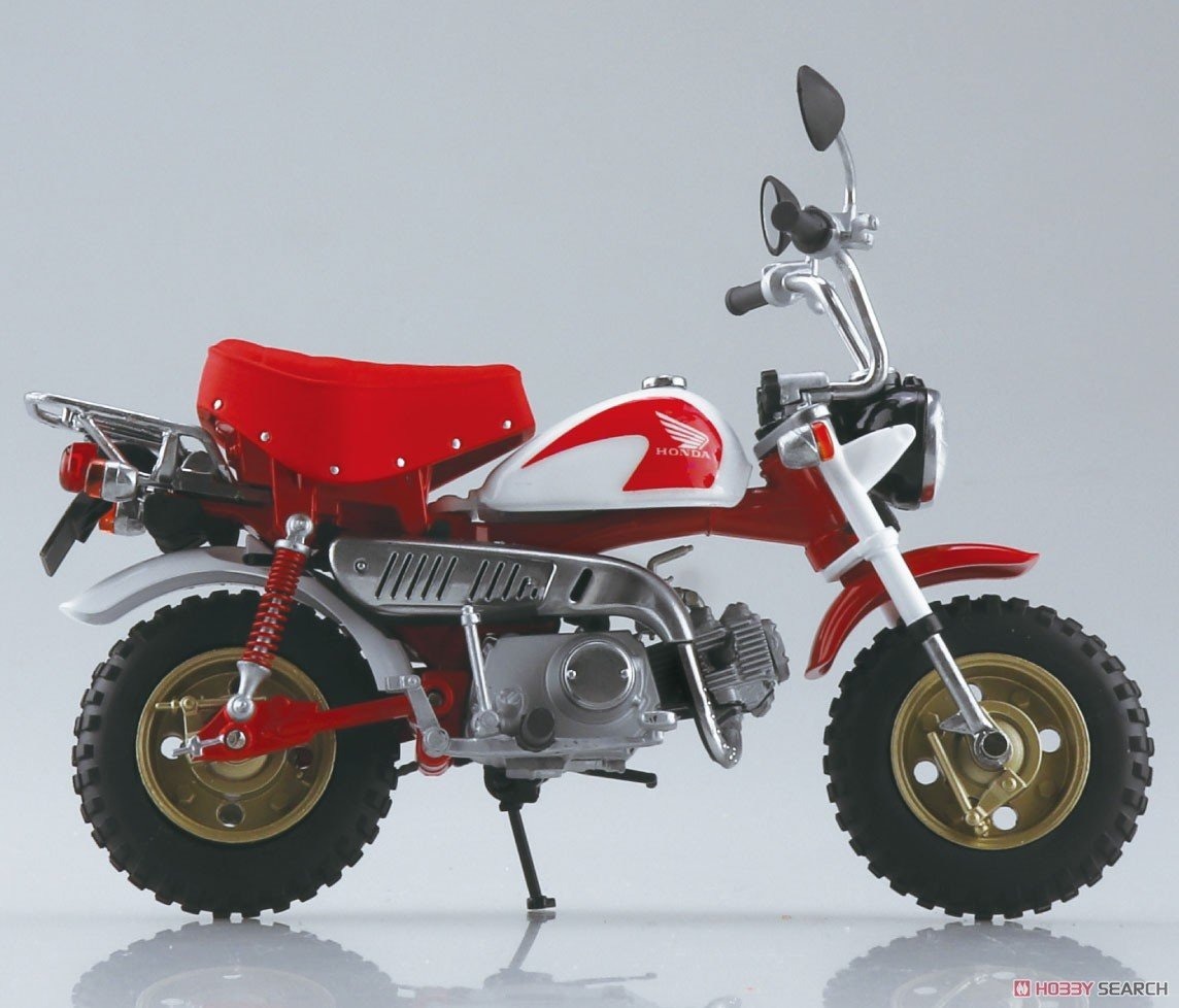 AOSHIMA 日空版 1/12 機車 本田Monkey Special 沙斯塔白×夏日糖果紅