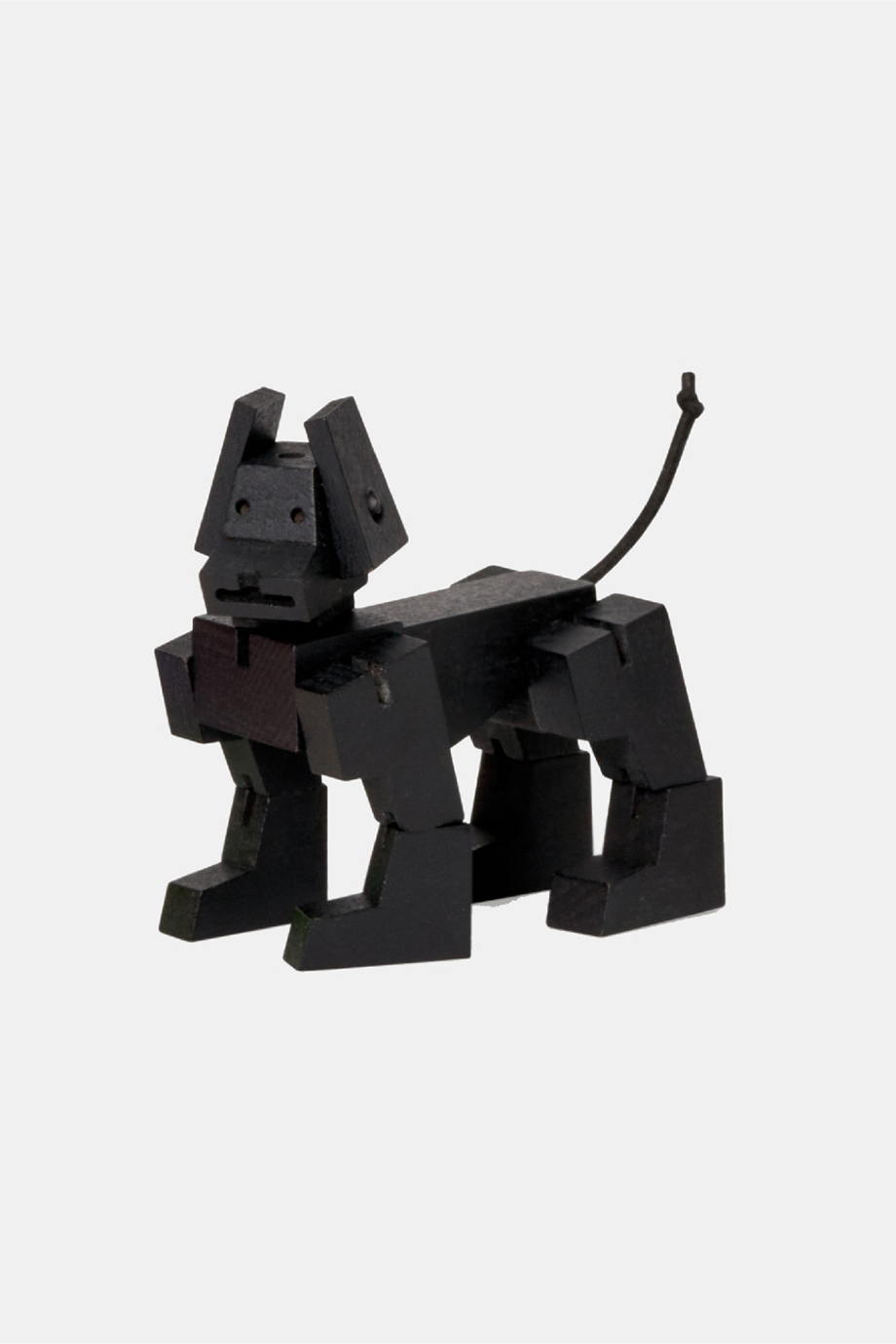 Areaware｜Milo Cubebot 酷比狗【經典迷你】山毛櫸積木變形機器狗公仔 - 沉穩黑