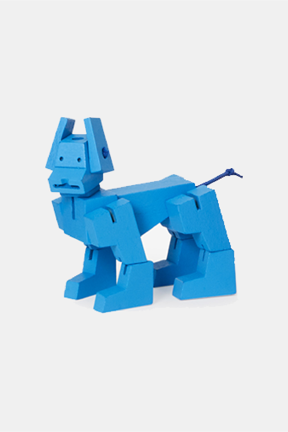 Areaware｜Milo Cubebot 酷比狗【經典迷你】山毛櫸積木變形機器狗公仔 - 率性藍