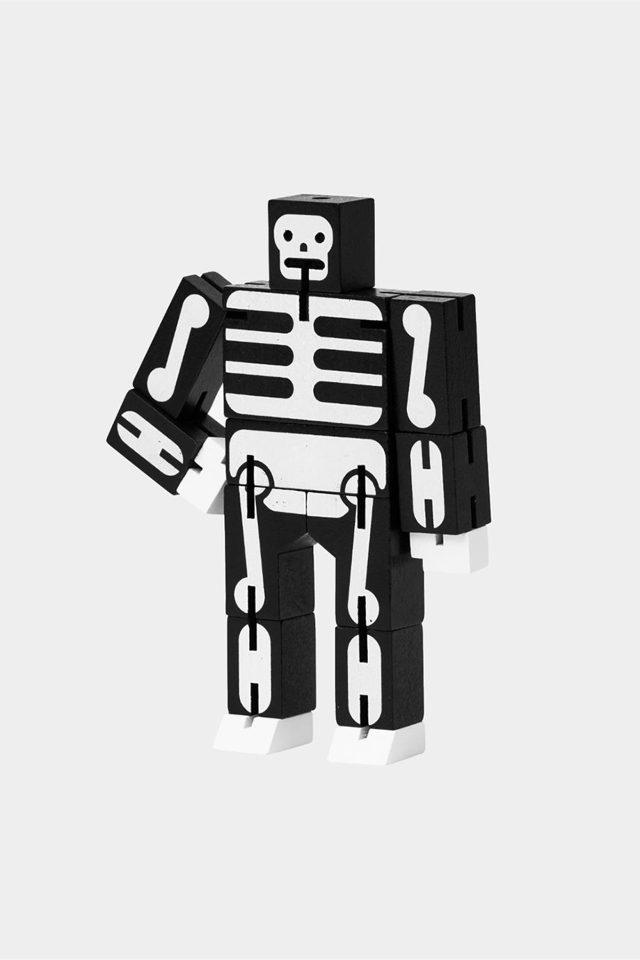 Areaware｜Cubebot 酷比人【特別款小型】山毛櫸積木變形機器人公仔 - 骷髏人