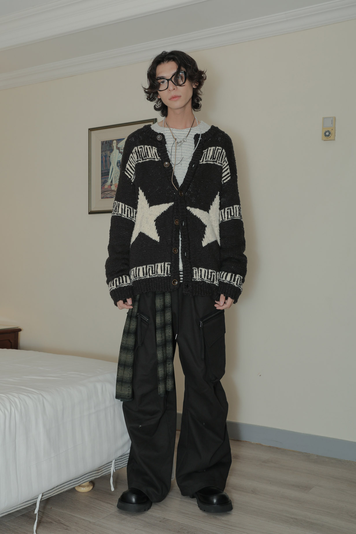 【Discount】USA Star Knit Jacket #針織外套