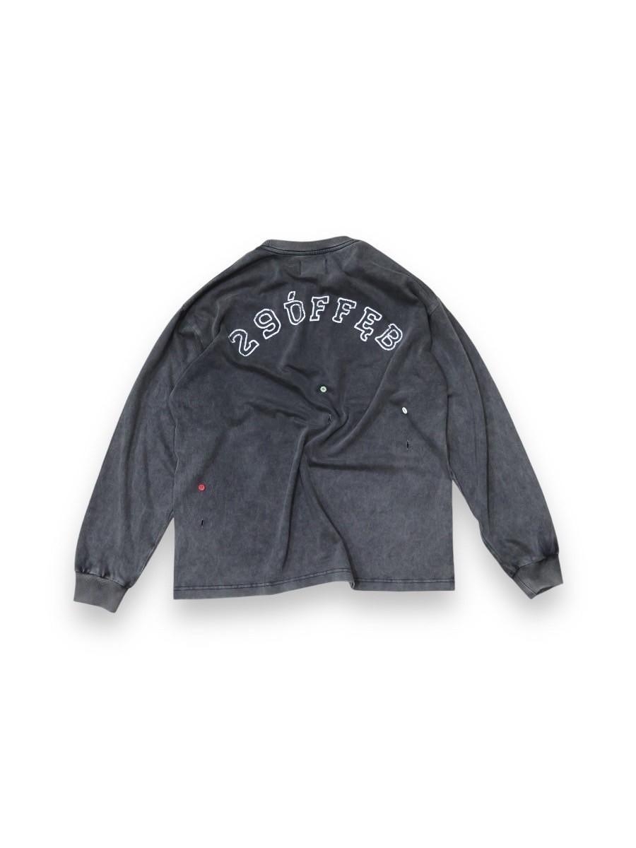 29offeb 24Aw Six E Pills Faded Long-Sleeve Shirt