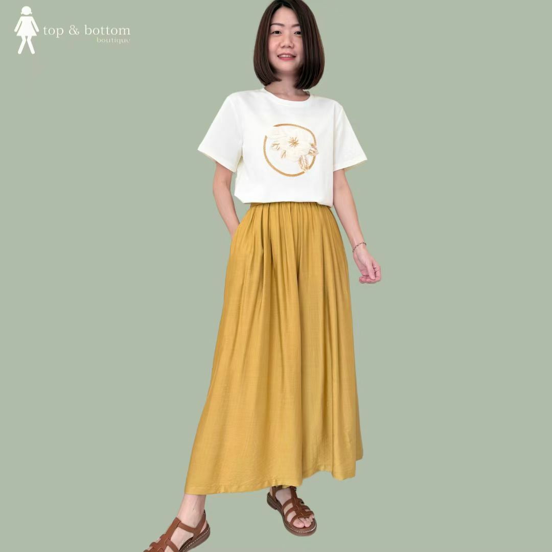 SOFT COTTON ANKLE CULOTTES