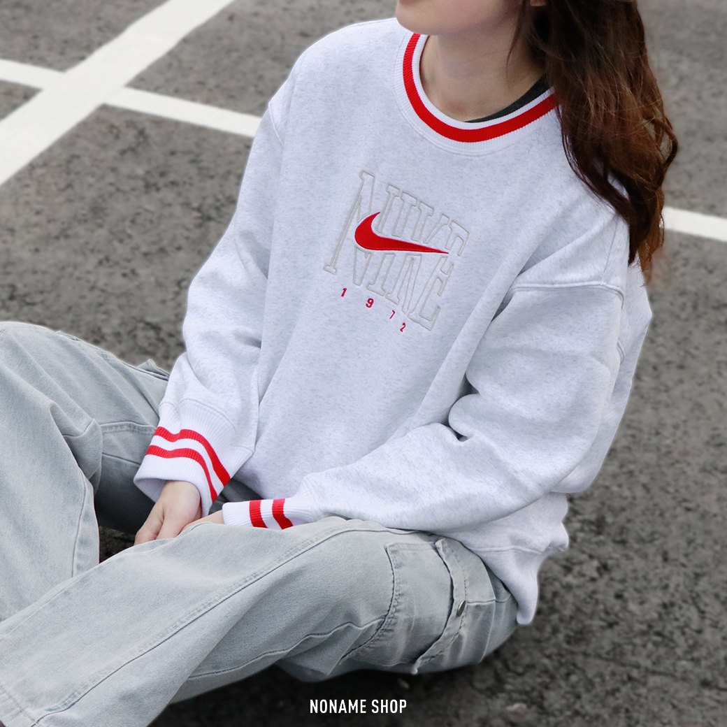 🔥限時特價🔥 NIKE SPORTSWEAR 學院風 寬鬆 刷毛 圓領 大學T 兩色 (女款)