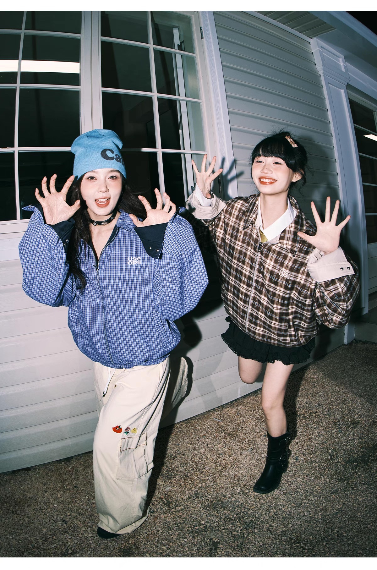 LEMANISM 哈靈頓 雙面穿 格紋 翻領夾克