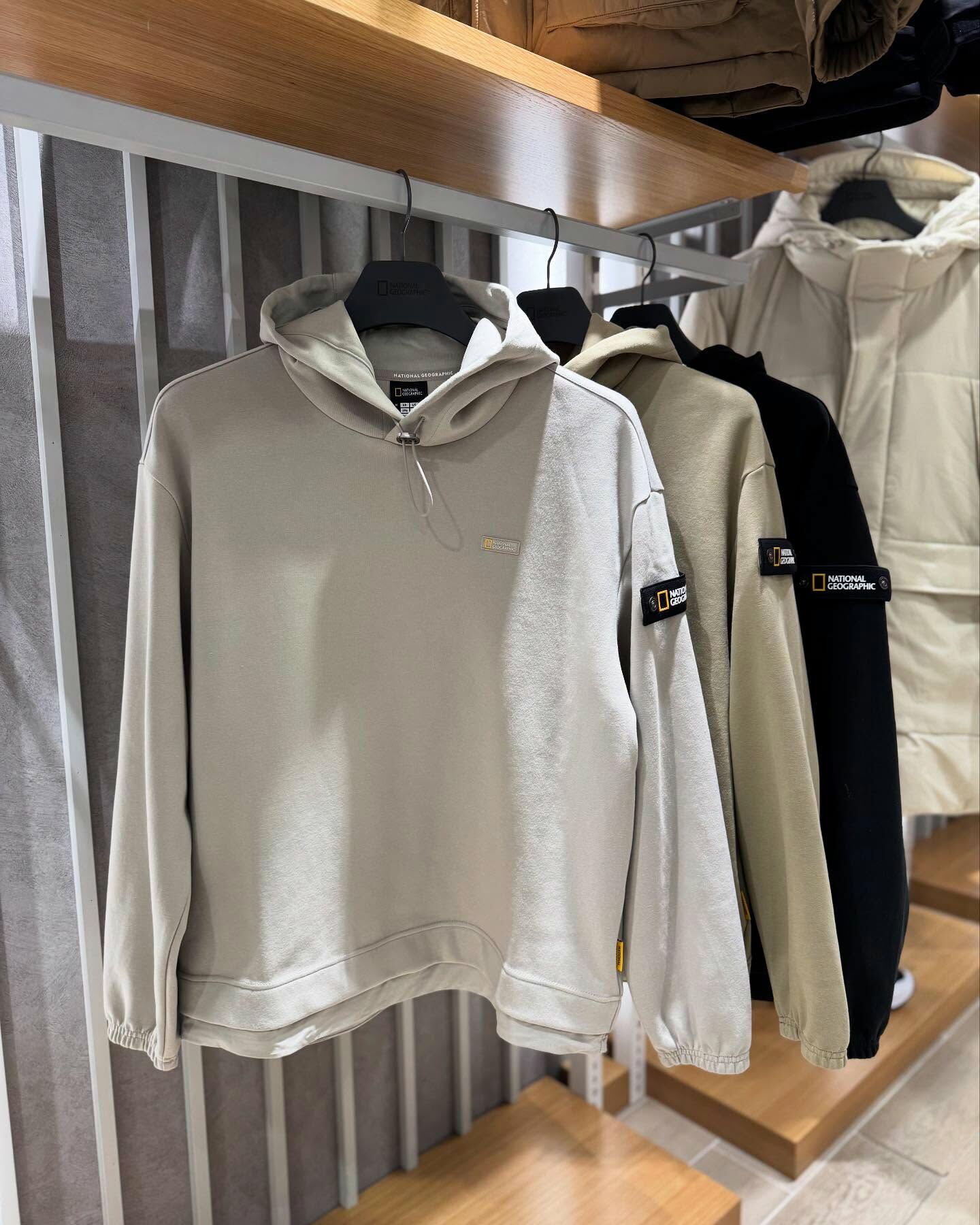 【代購】NATIONAL GEOGRAPHIC 國家地理 混合 半寬鬆 帽T 長袖 N251UHD090