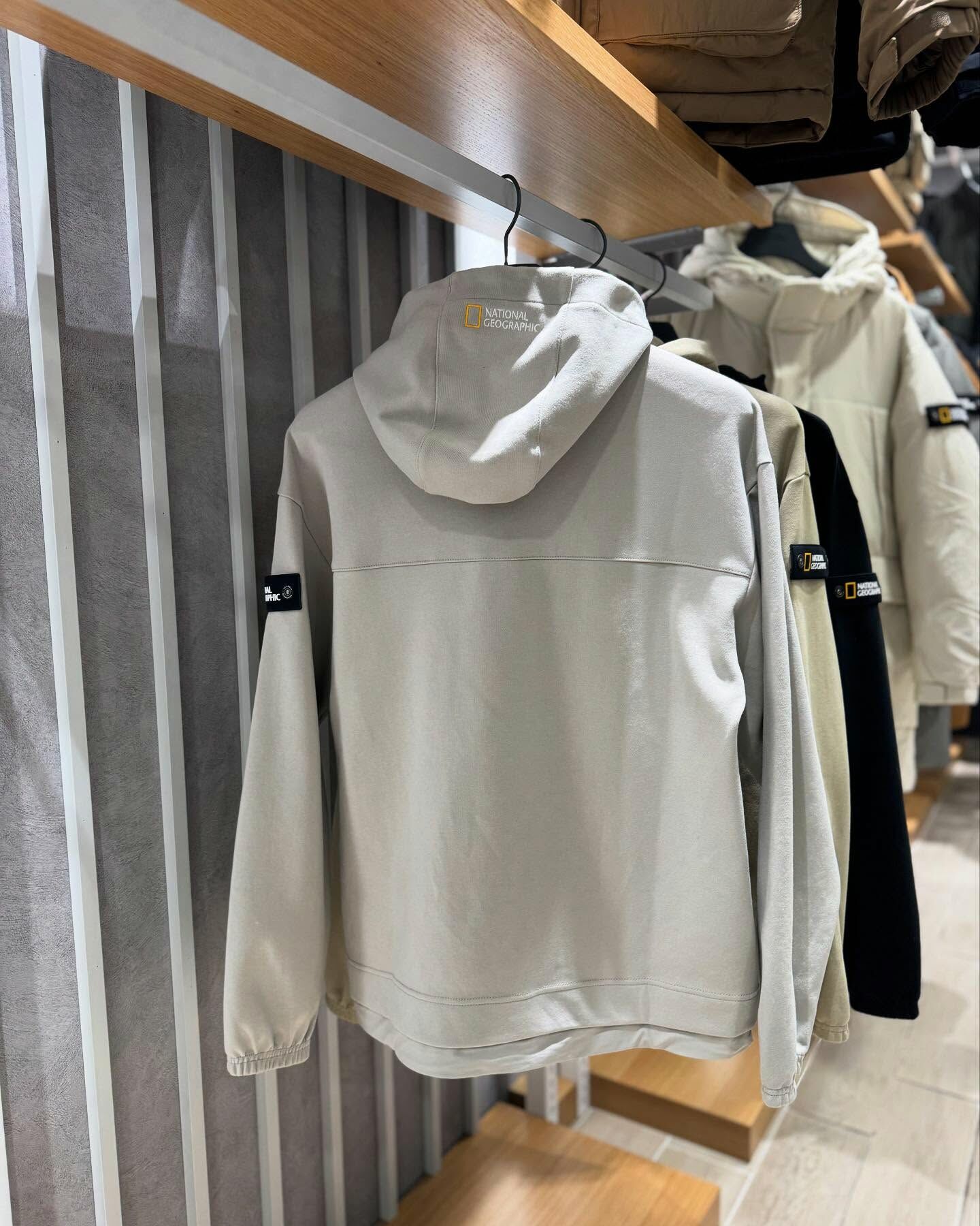 【代購】NATIONAL GEOGRAPHIC 國家地理 混合 半寬鬆 帽T 長袖 N251UHD090