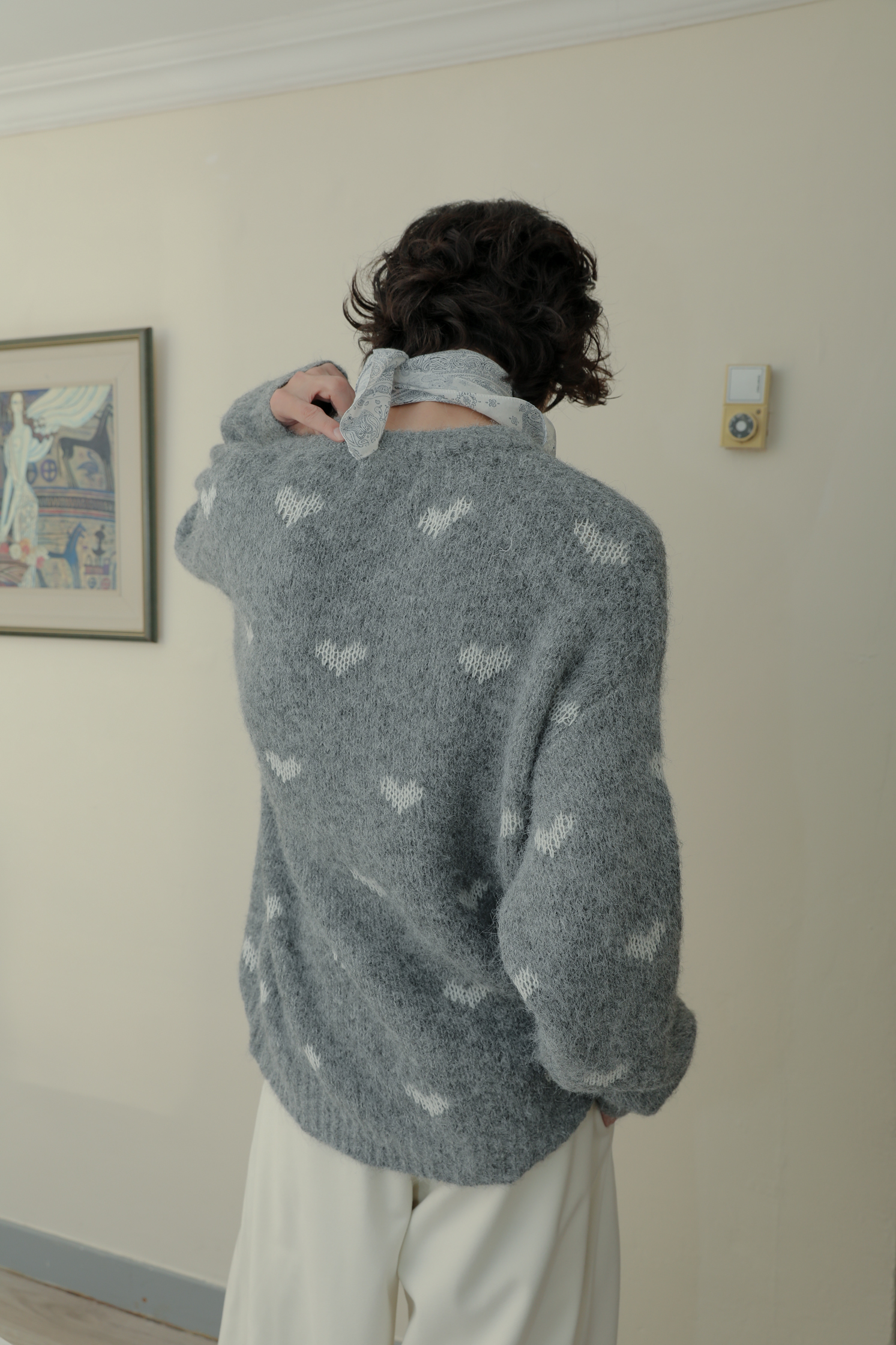 【Unisex】Heart Wool Knit #毛衣