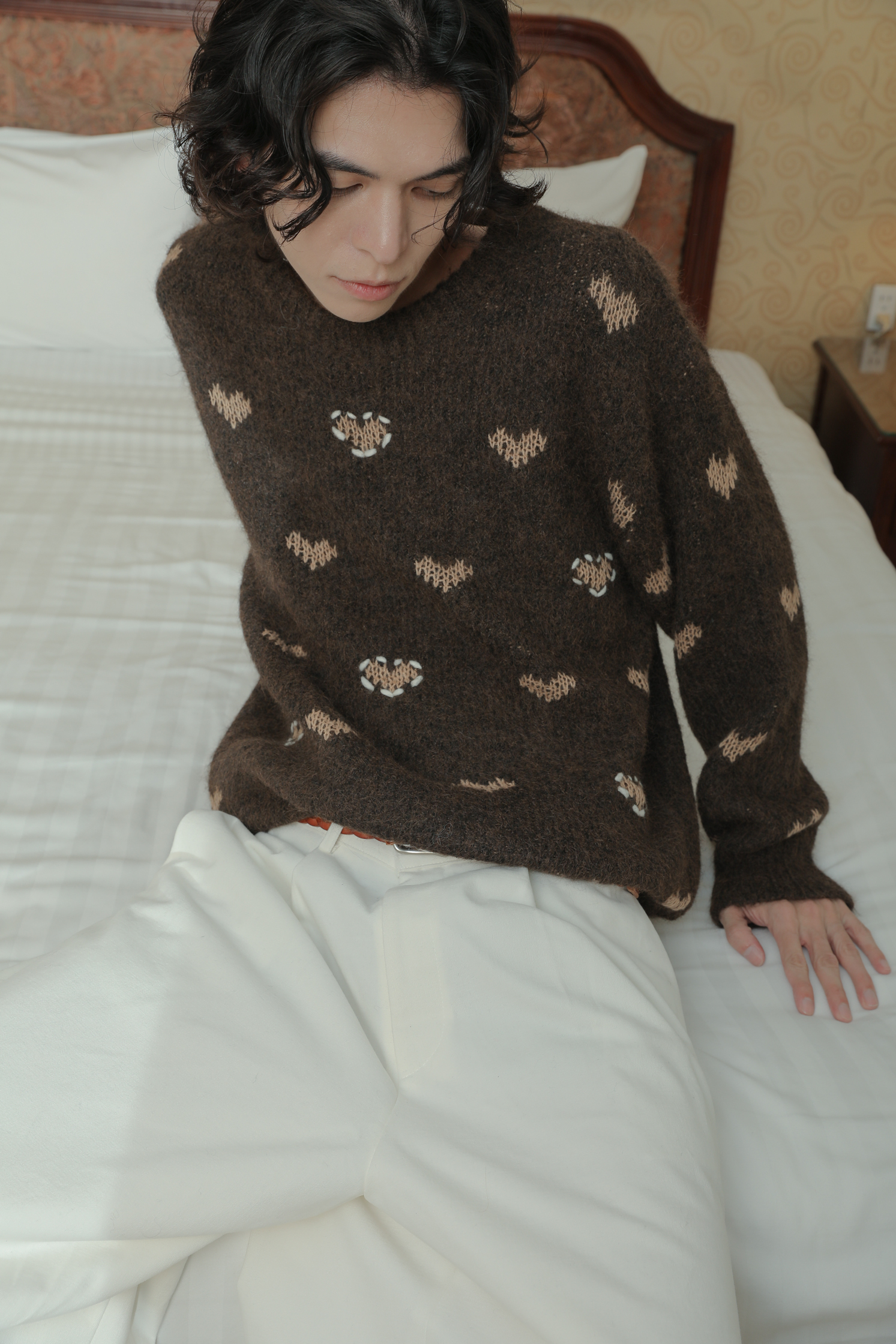 【Unisex】Heart Wool Knit #毛衣