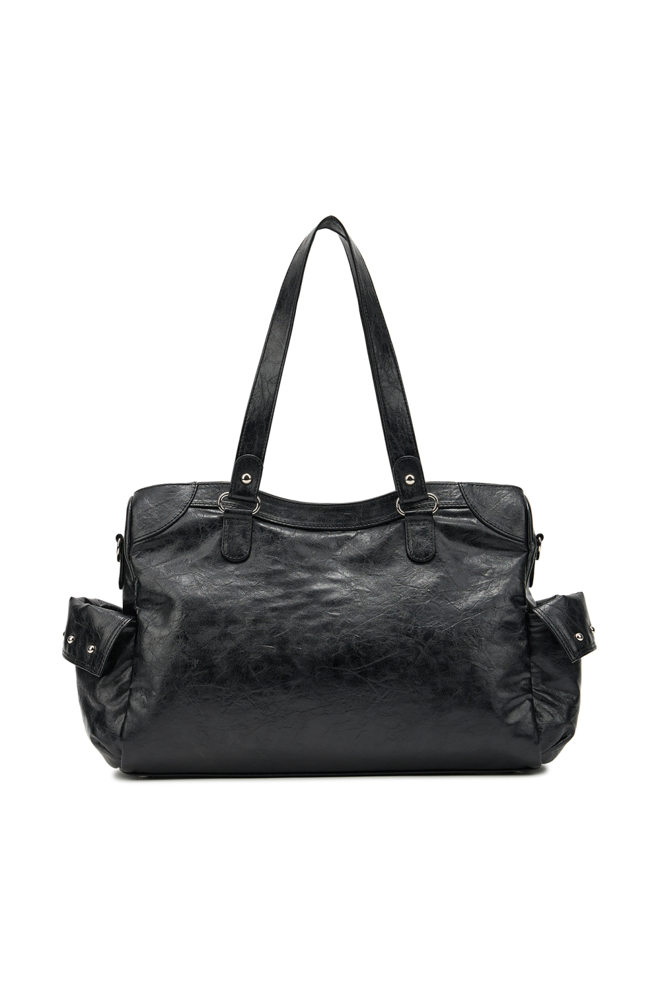 [DEINET] STUD POCKET BIG BAG ☆送料込☆ STUD POCKET BIG BAG IN BLACK