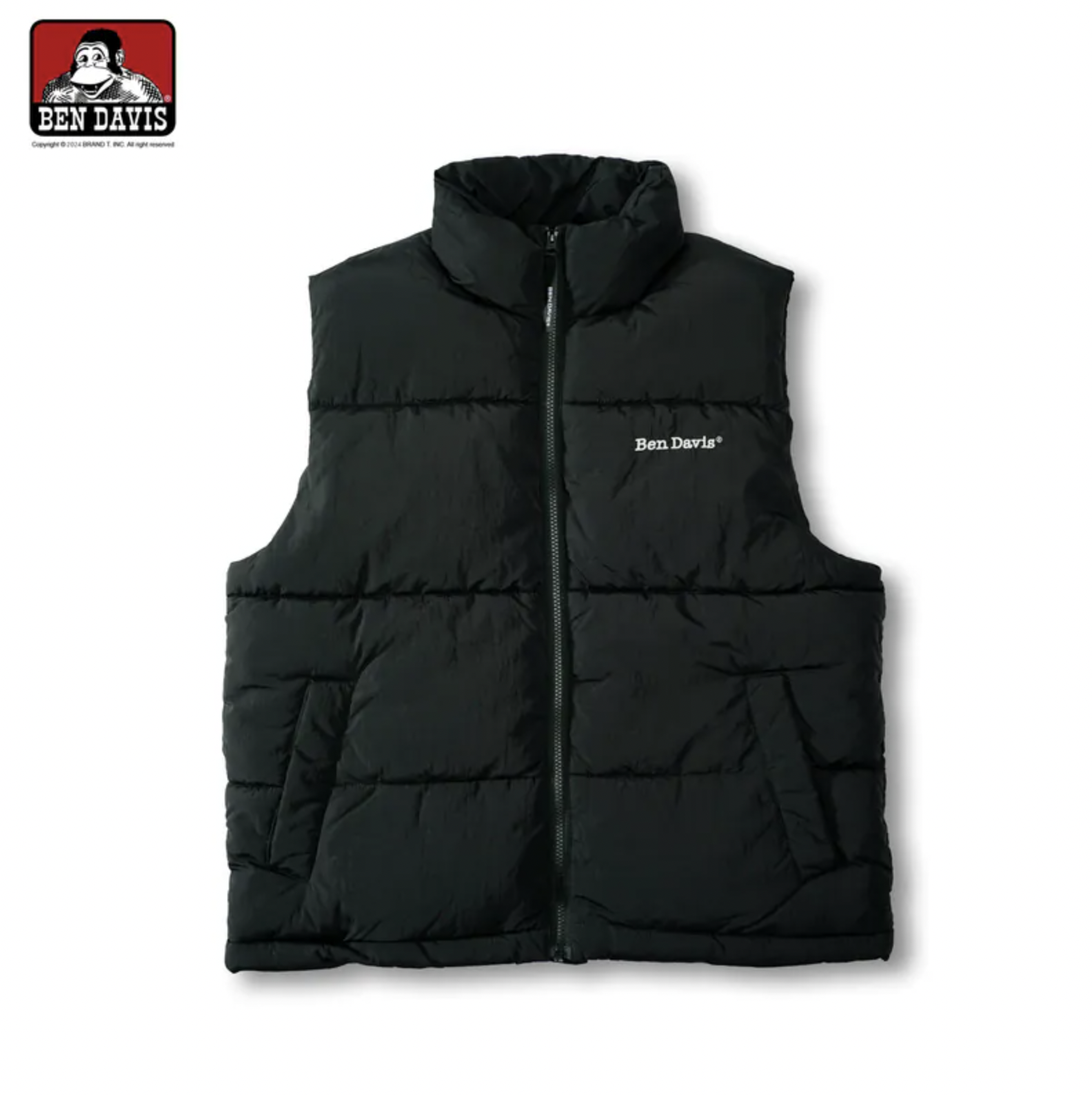 BEN DAVIS BD PUFFER VEST 鋪棉抽繩背心 3色 24780015