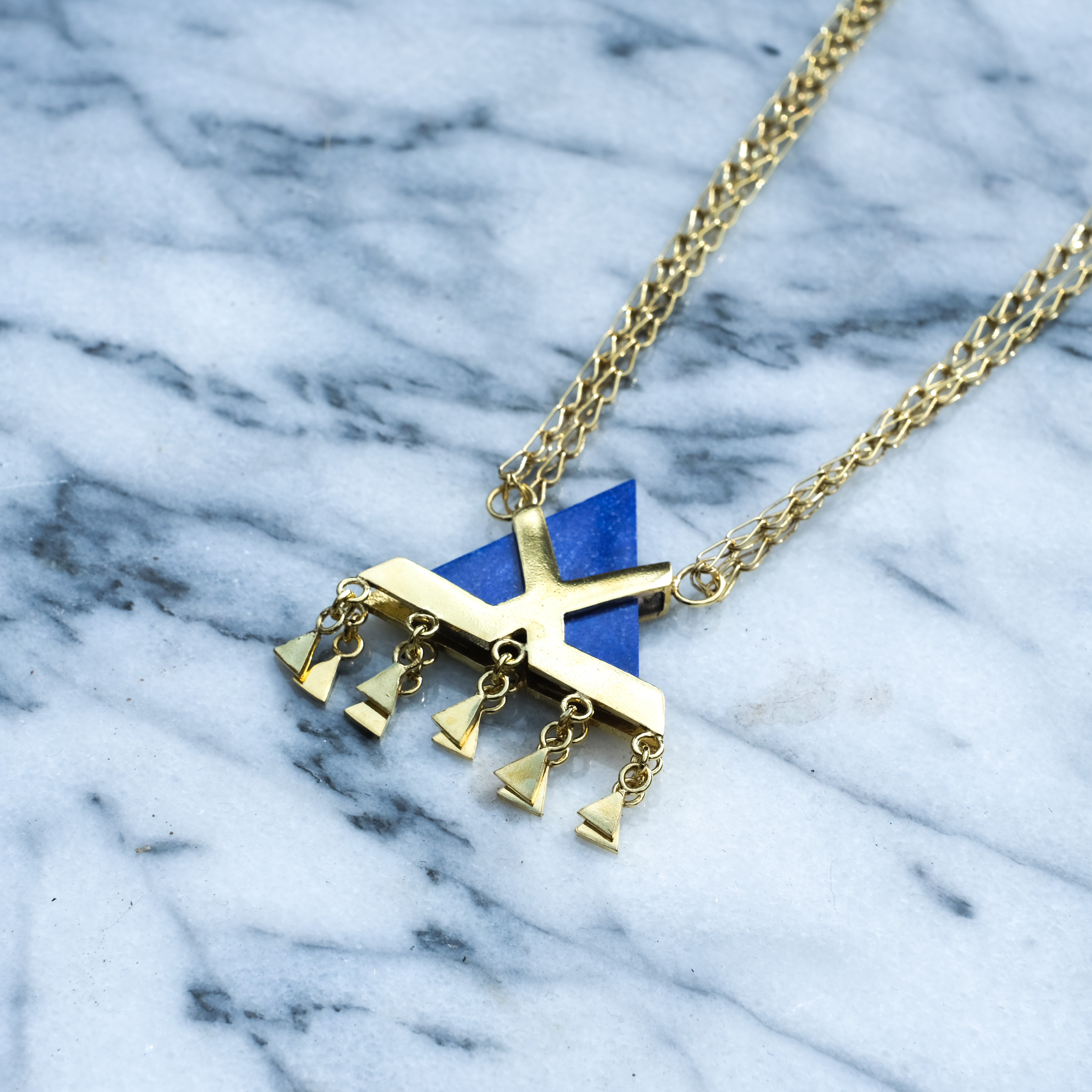 伊斯蘭金工｜Mountain 青金石項鍊｜阿富汗