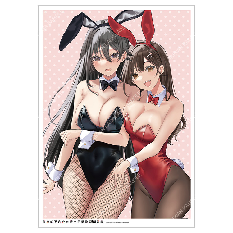 鄰座的不良少女清水同學染黑了頭髮(原作) 小掛軸 B