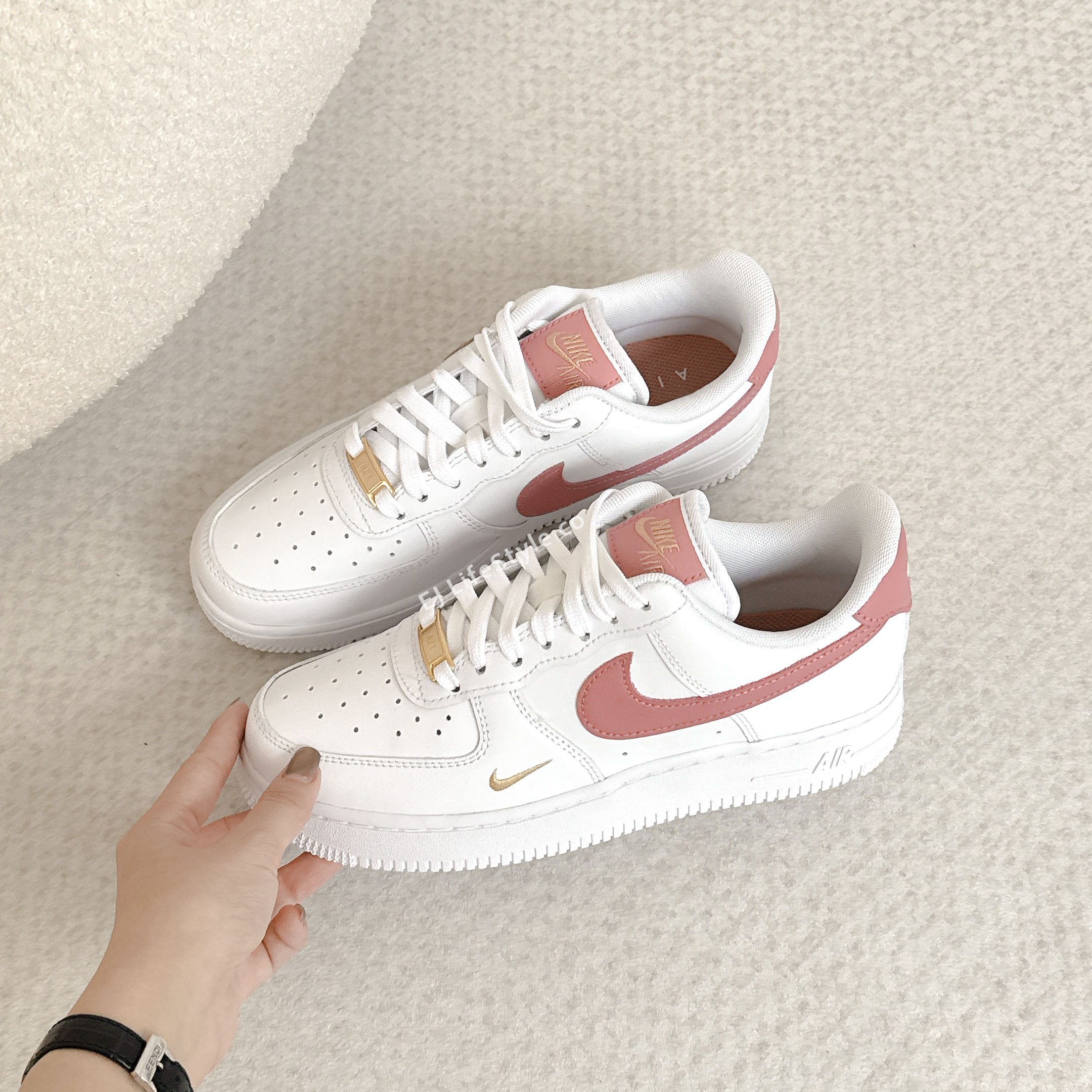 NIKE AIR FORCE 1 AF1 小金勾 玫瑰粉 女鞋 CZ0270-103 / 現貨+預購