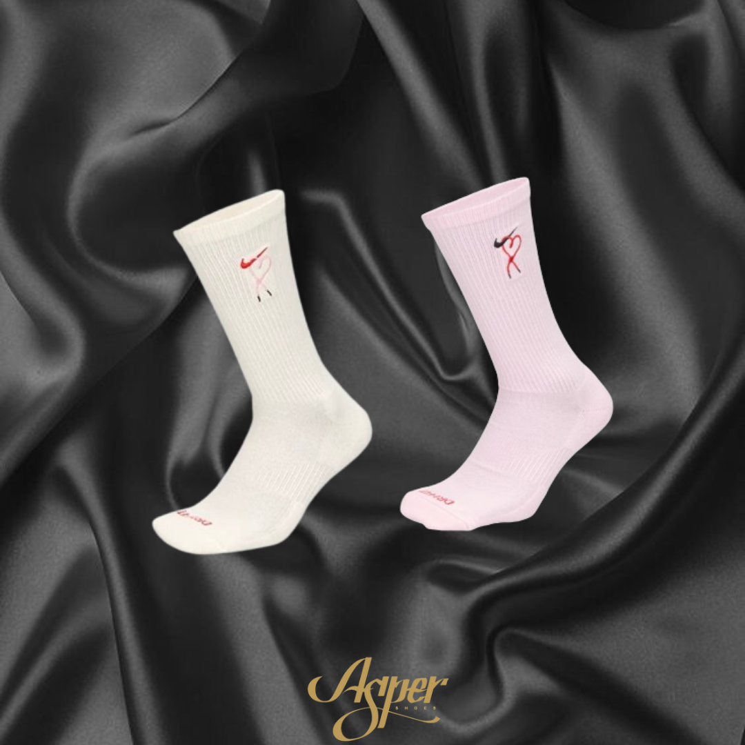 Nike Everyday Plus 情人節愛心鞋帶長襪 一雙入 粉 HJ9381-663 白 HJ9381-133