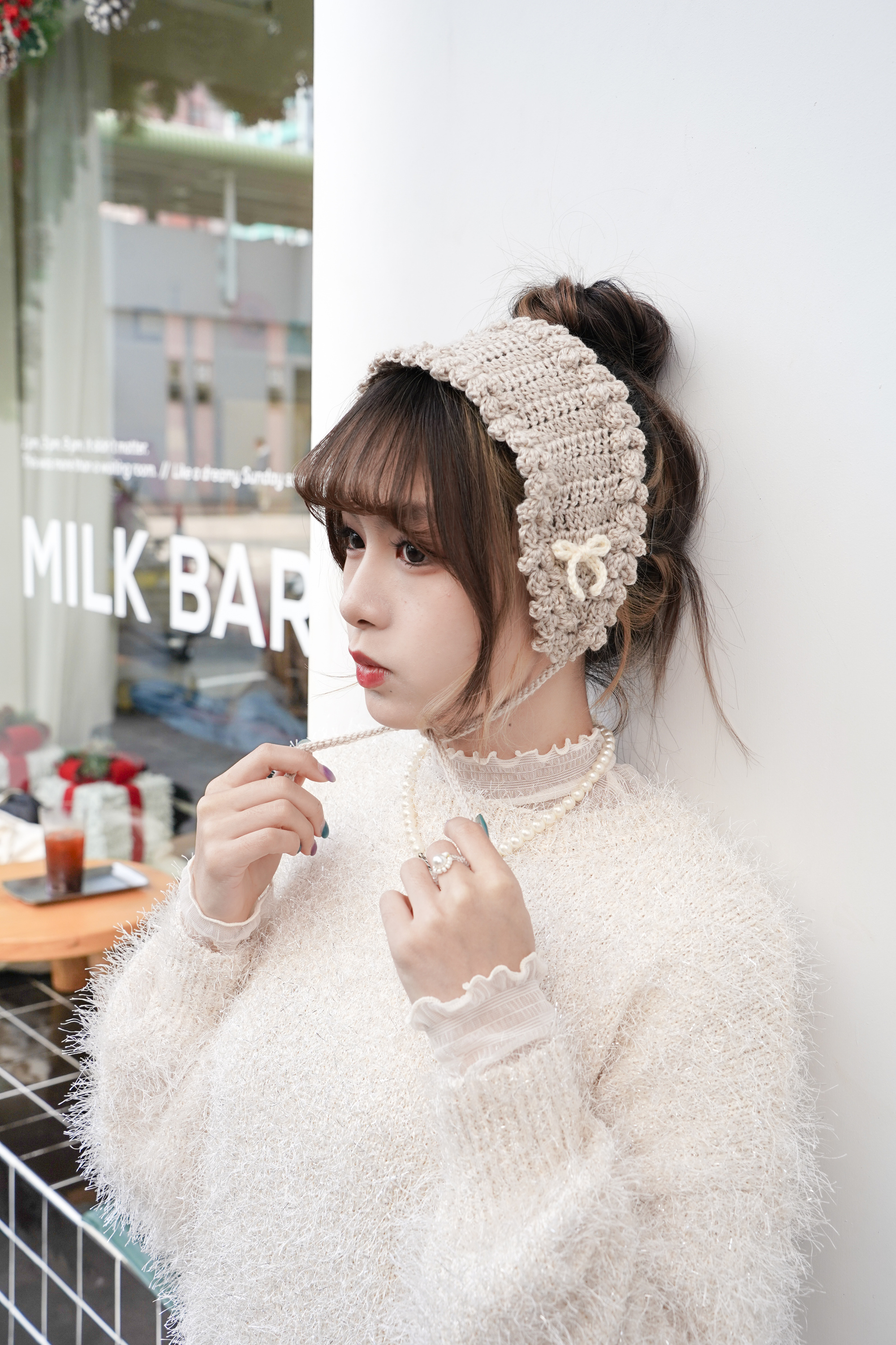 〖 聯乘款⋆꙳𝜗𝜚꙳.*‬〗 Handmade花邊耳罩 · 2色入