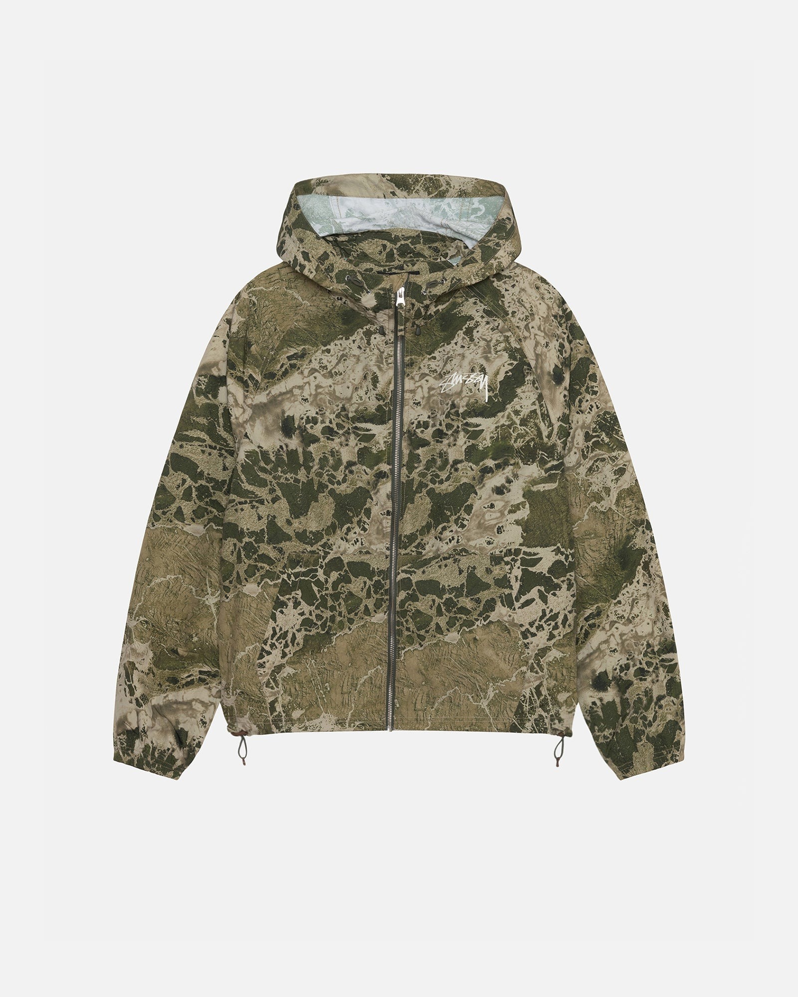 2024AW STUSSY BEACH SHELL REALTREE WAV3 迷彩 連帽 外套 風衣 現貨 115770