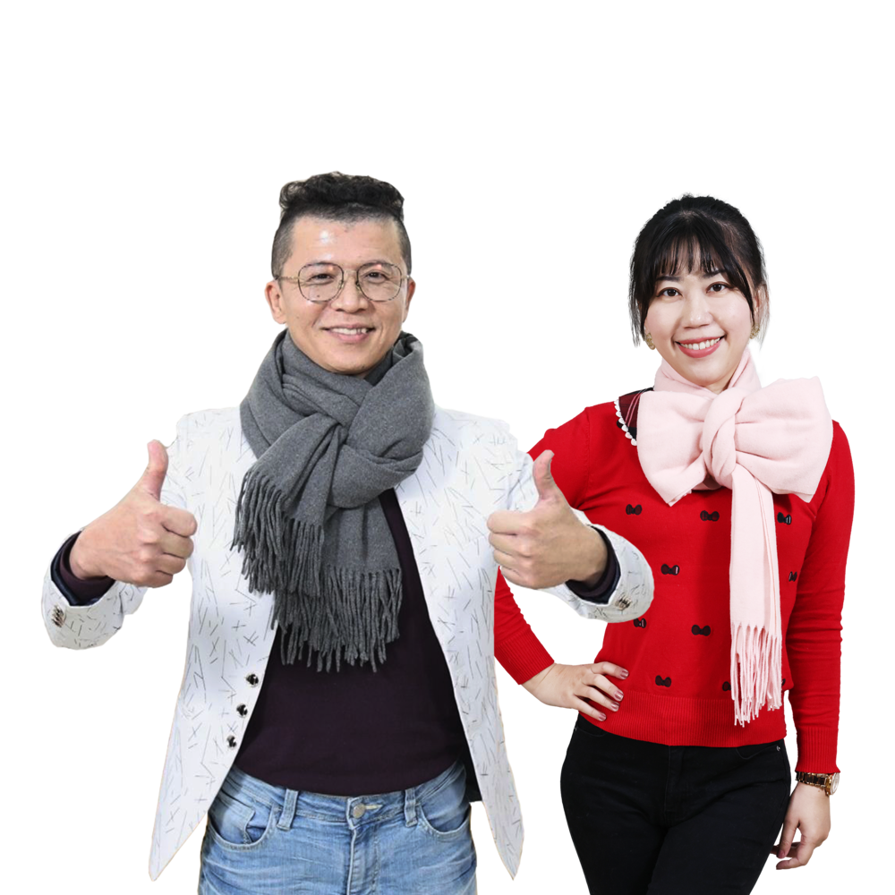 【信大】羊毛絨圍巾2入組