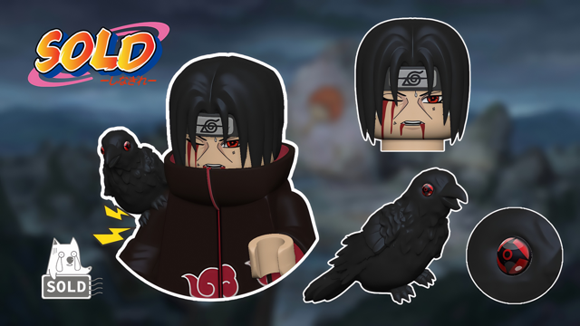 【Sold】宇智波鼬補充包 (烏鴉➕螢光錶情)