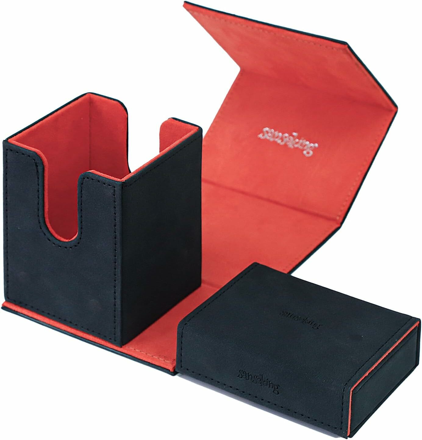 Sanseking-卡牌便攜方盒（黑紅色）