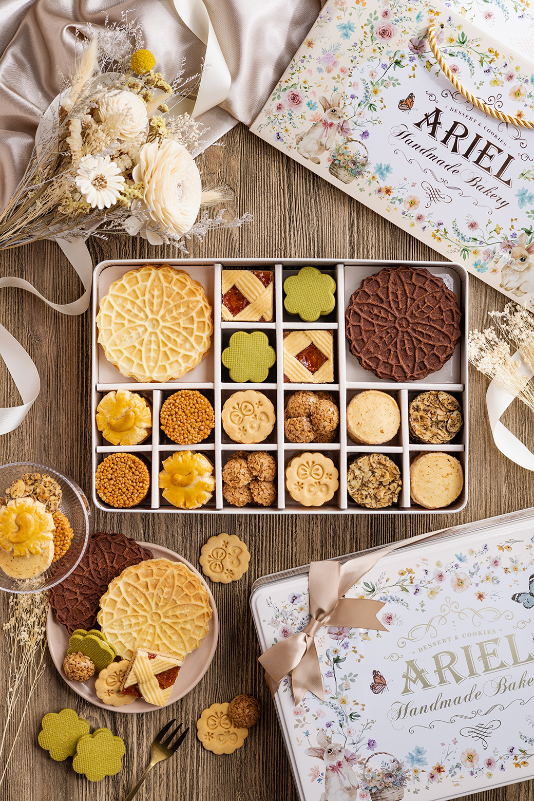 愛莉兒清新花語餅乾禮盒