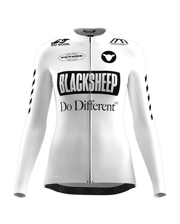 Black Sheep 黑羊 BSC 女款薄長袖車衣WMN LS Future Project Sonic Blue /經典黑白