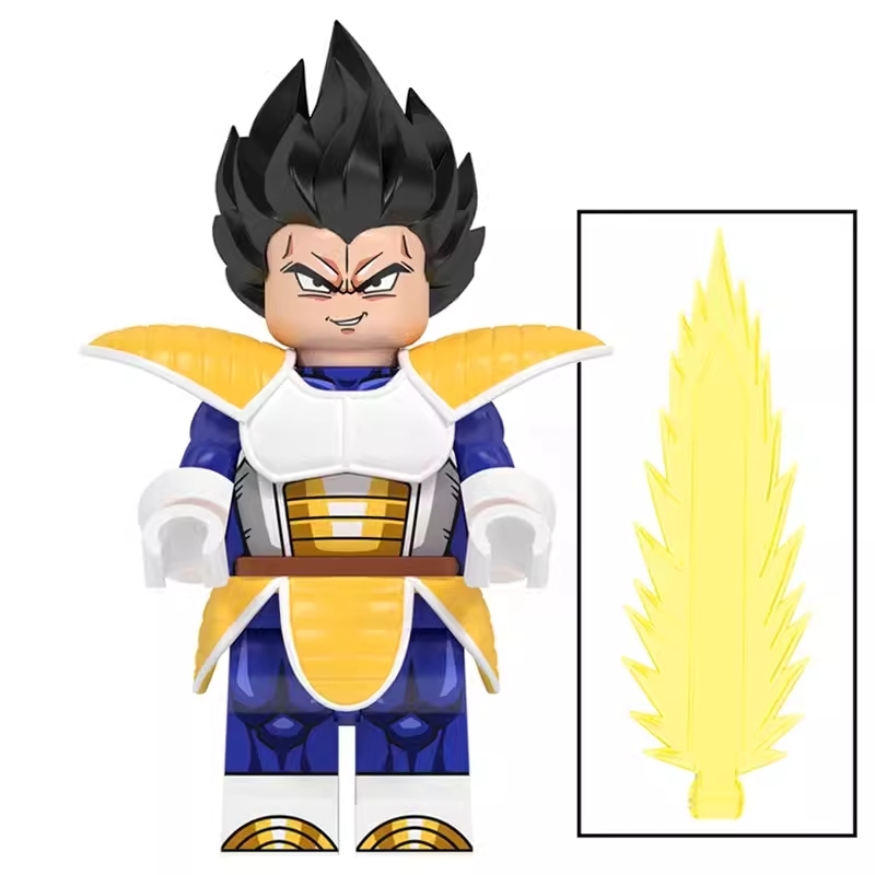 Vegeta Dragon Ball Minifigures Minifigs Fit Lego WM2666