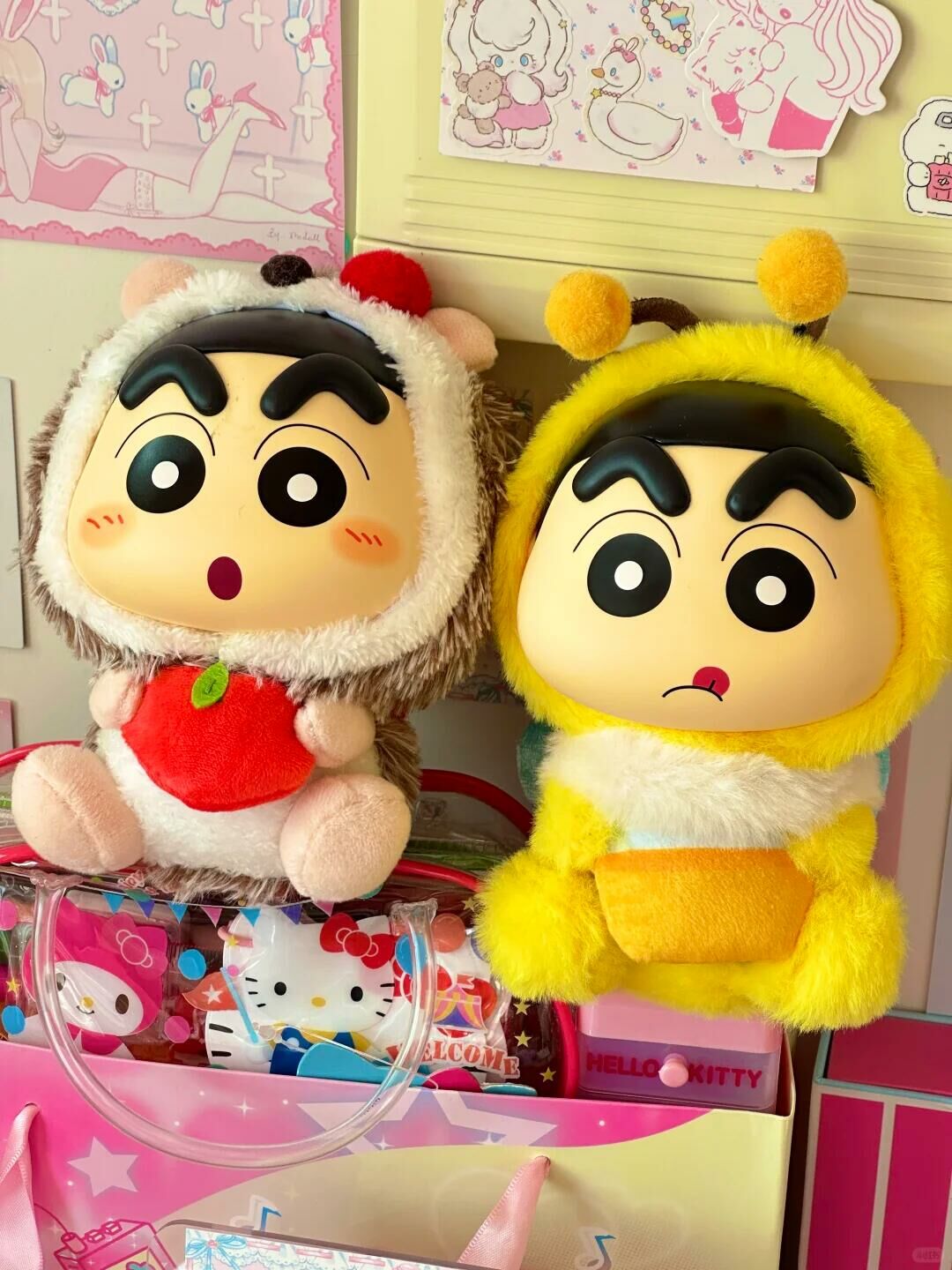 蠟筆小新 正版授權 小新的森林奇遇 糖膠毛絨吊飾 鑰匙圈 盲盒 6+1款/預購