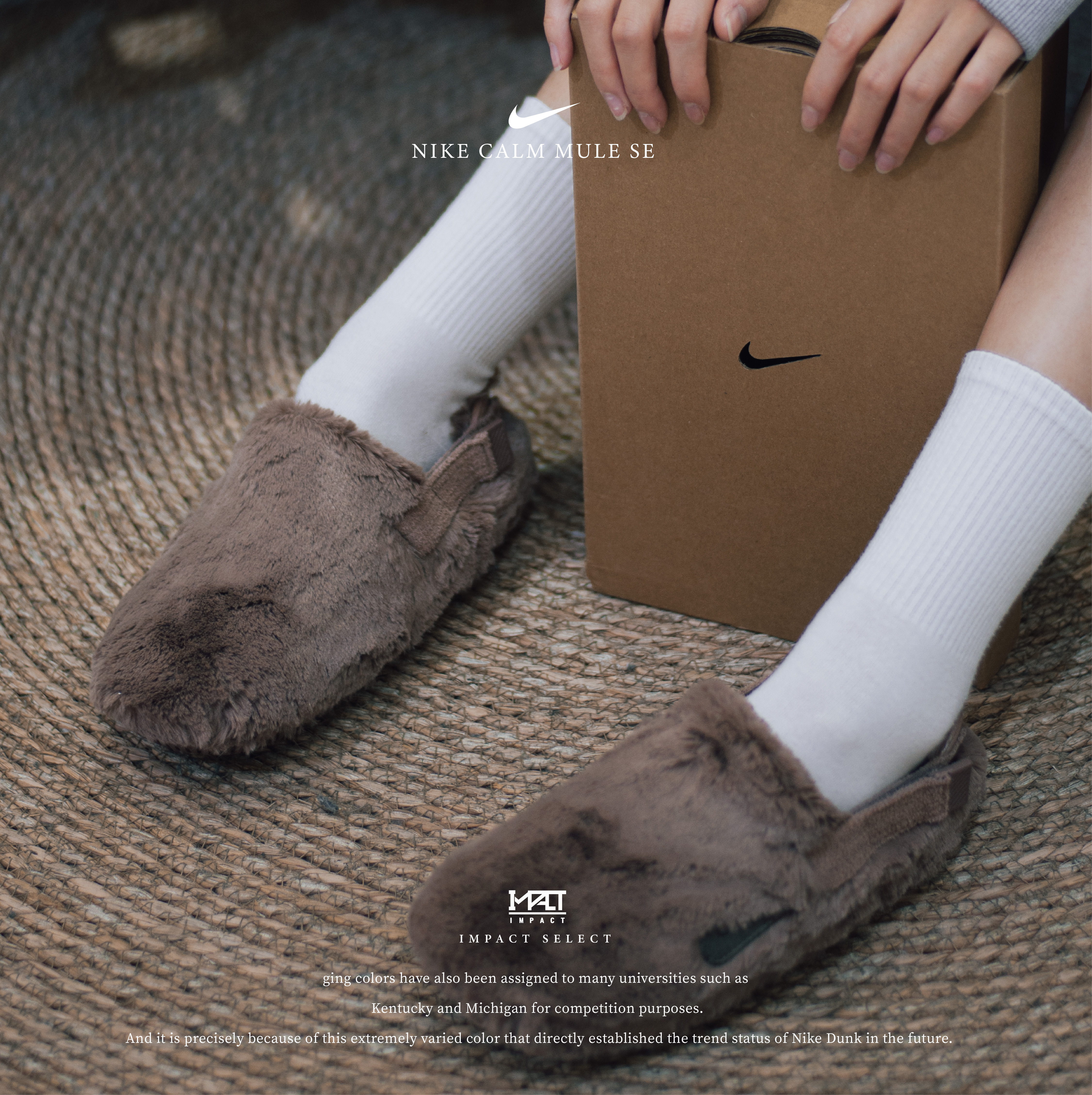 Wmns Nike Calm Mule SE 毛絨絨 毛毛拖 穆勒 懶人 拖鞋 共4色 奶白/桃粉/純黑/咖啡