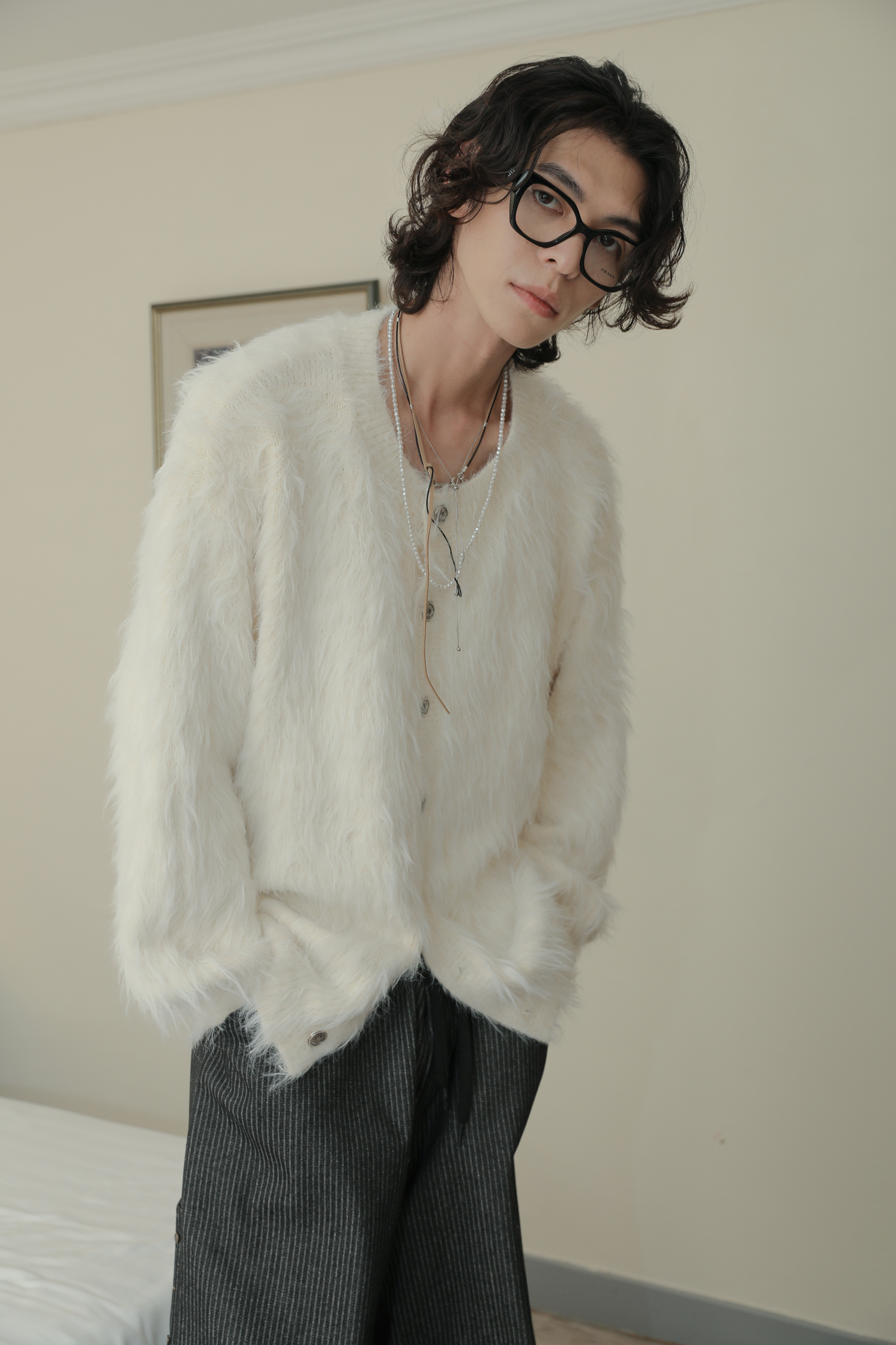 【Unisex】Liang Fur Cardigan #罩衫