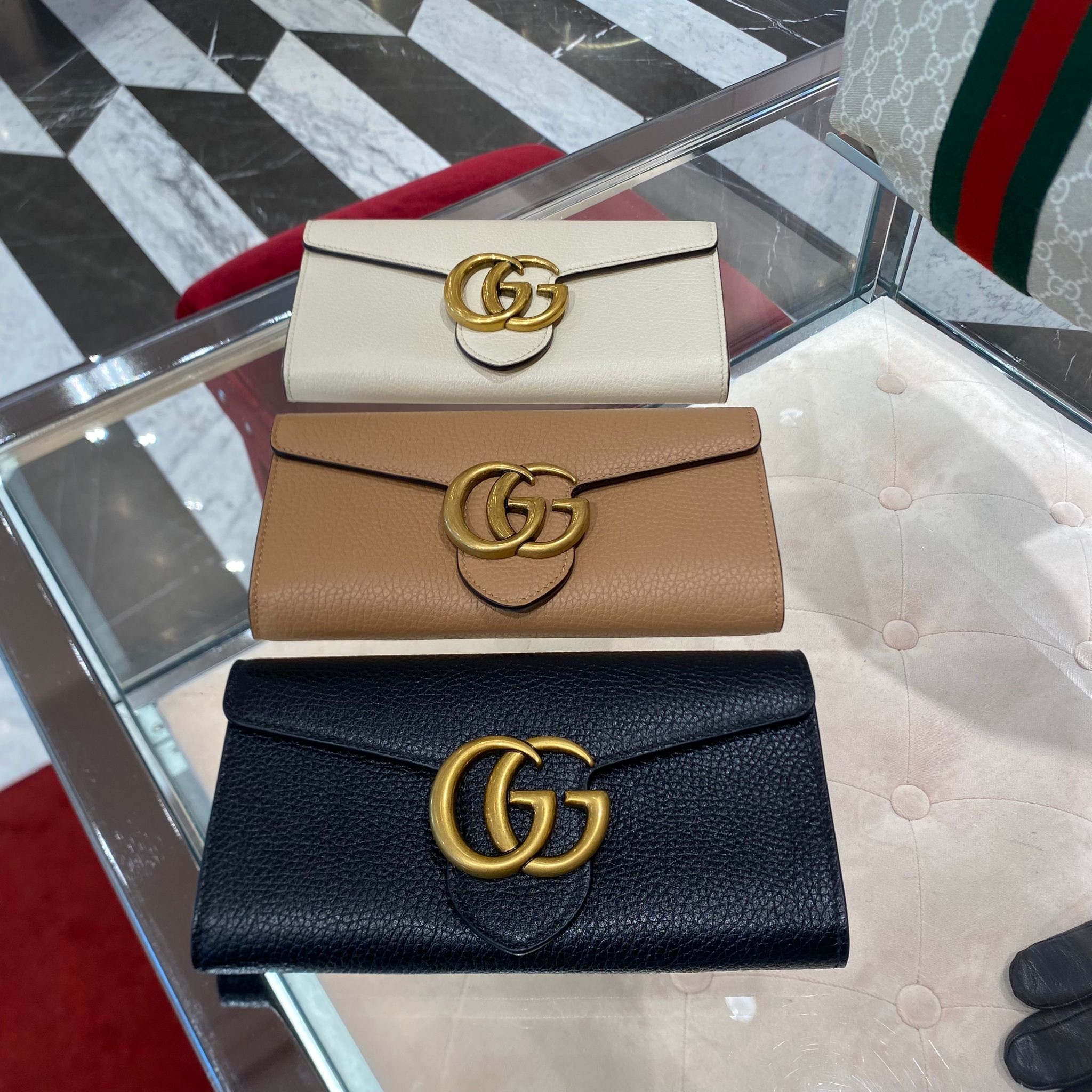 Gucci GG Marmont Long continental Wallet in 3 colors