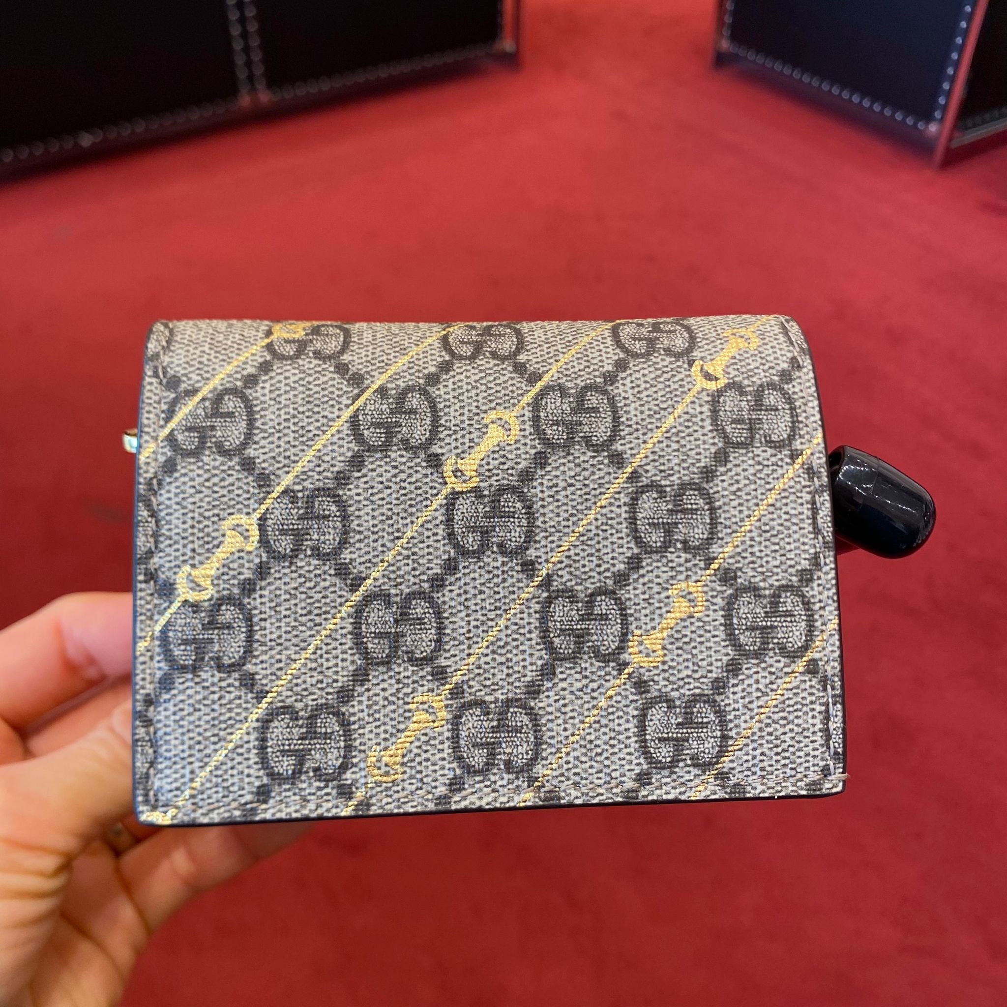 Gucci Surpreme horse bit cardholder