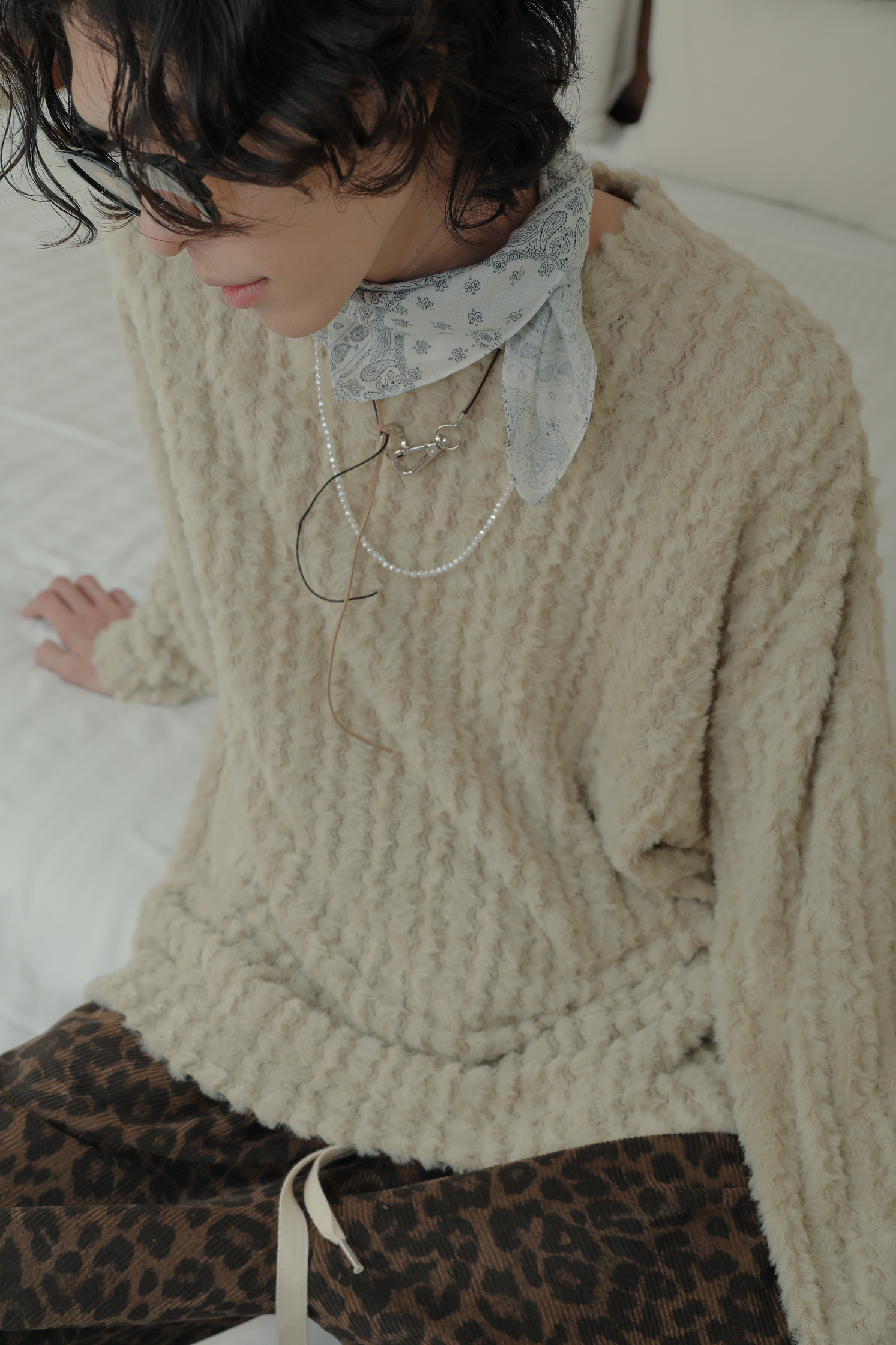 【Unisex】Mink Fur Knit Tee #毛衣