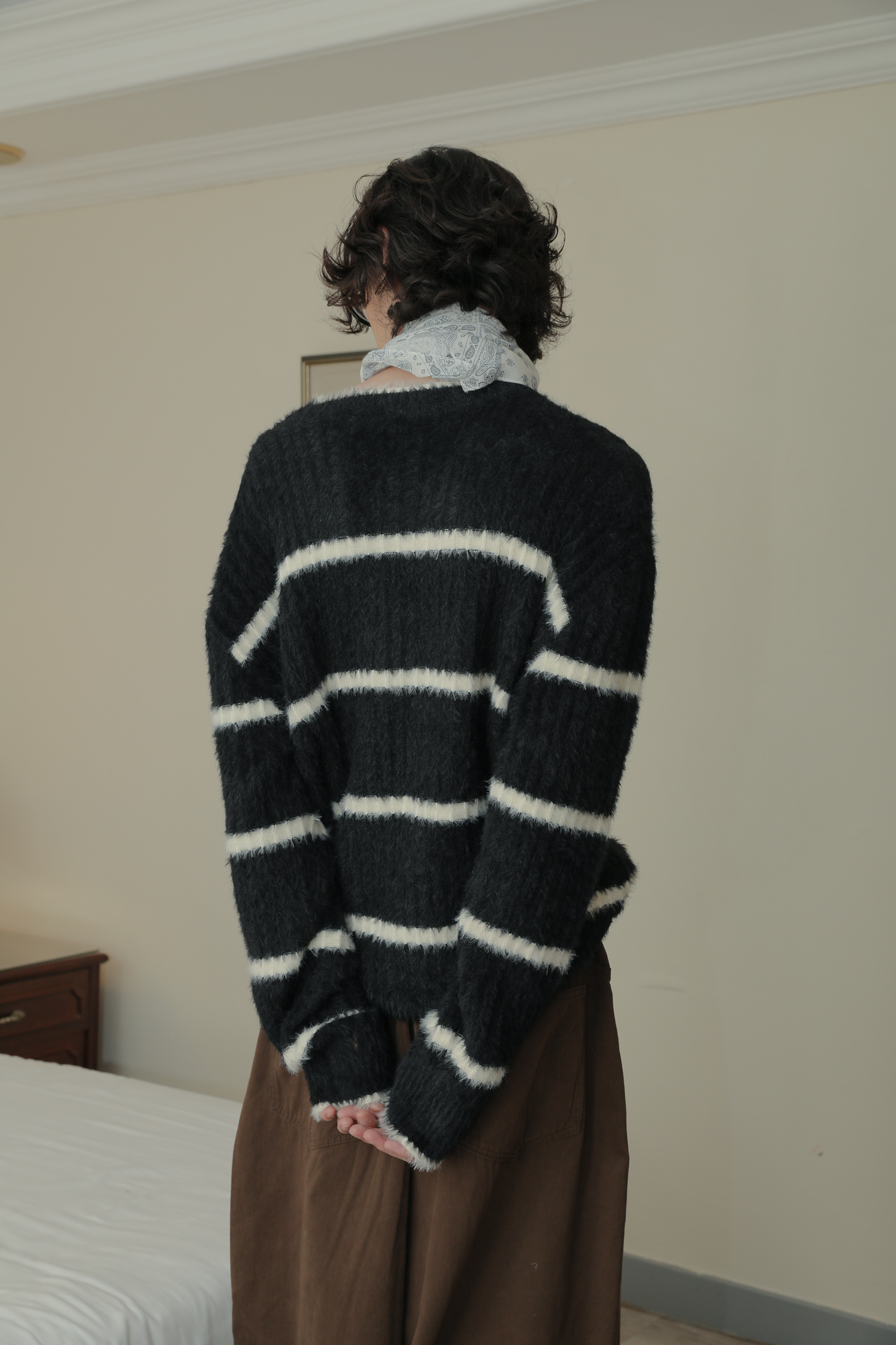 【Unisex】Straight Angora Knit #毛衣