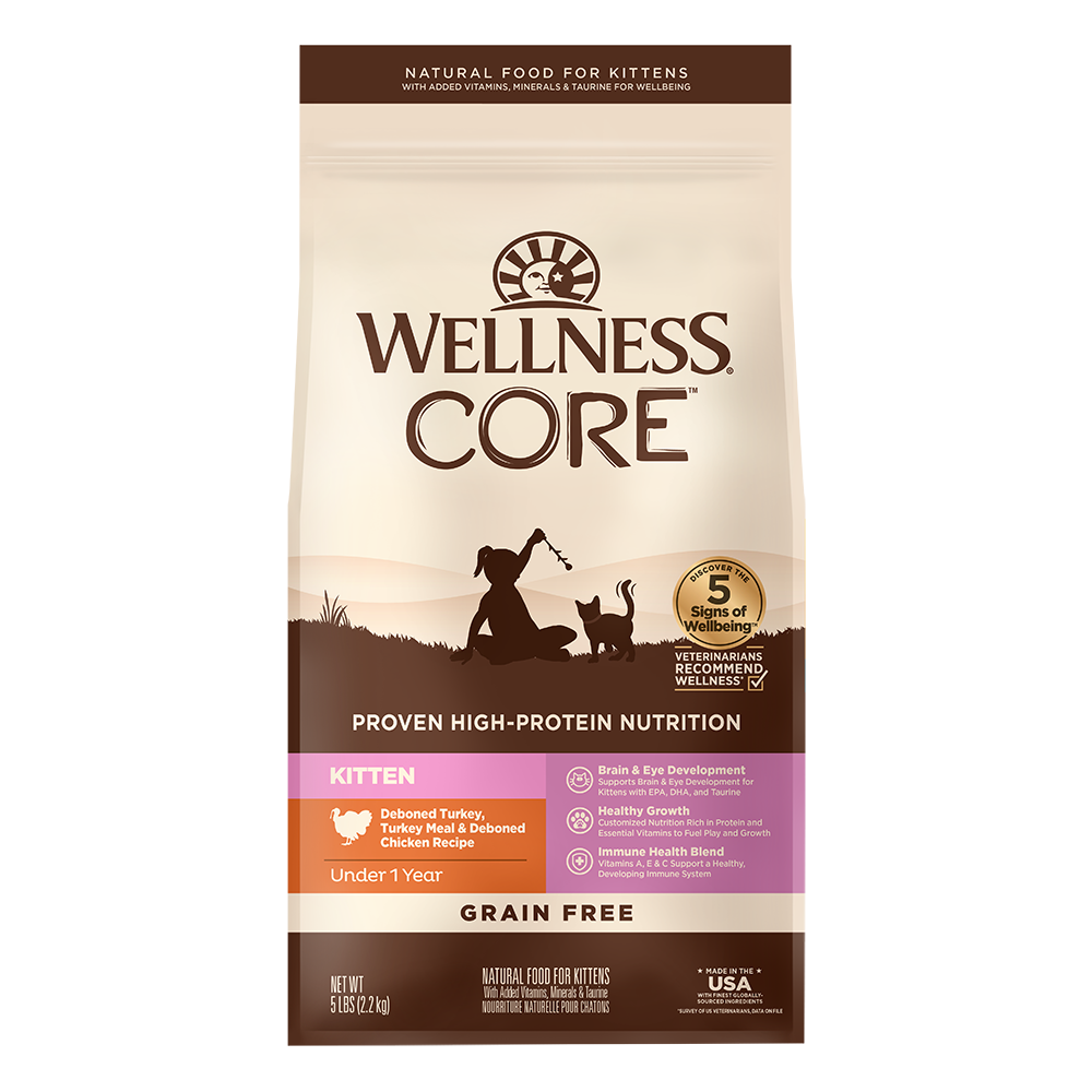 Wellness Core - 無穀物幼貓配方 Grain Free Kitten 5lbs (新包裝)