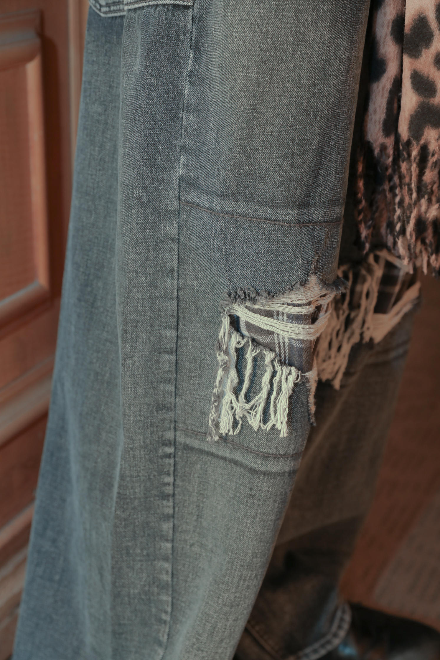 Cover Check Denim #牛仔褲