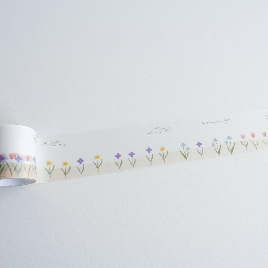 花園 捲狀便利貼 描圖紙貼紙 R-009｜日本 yohaku