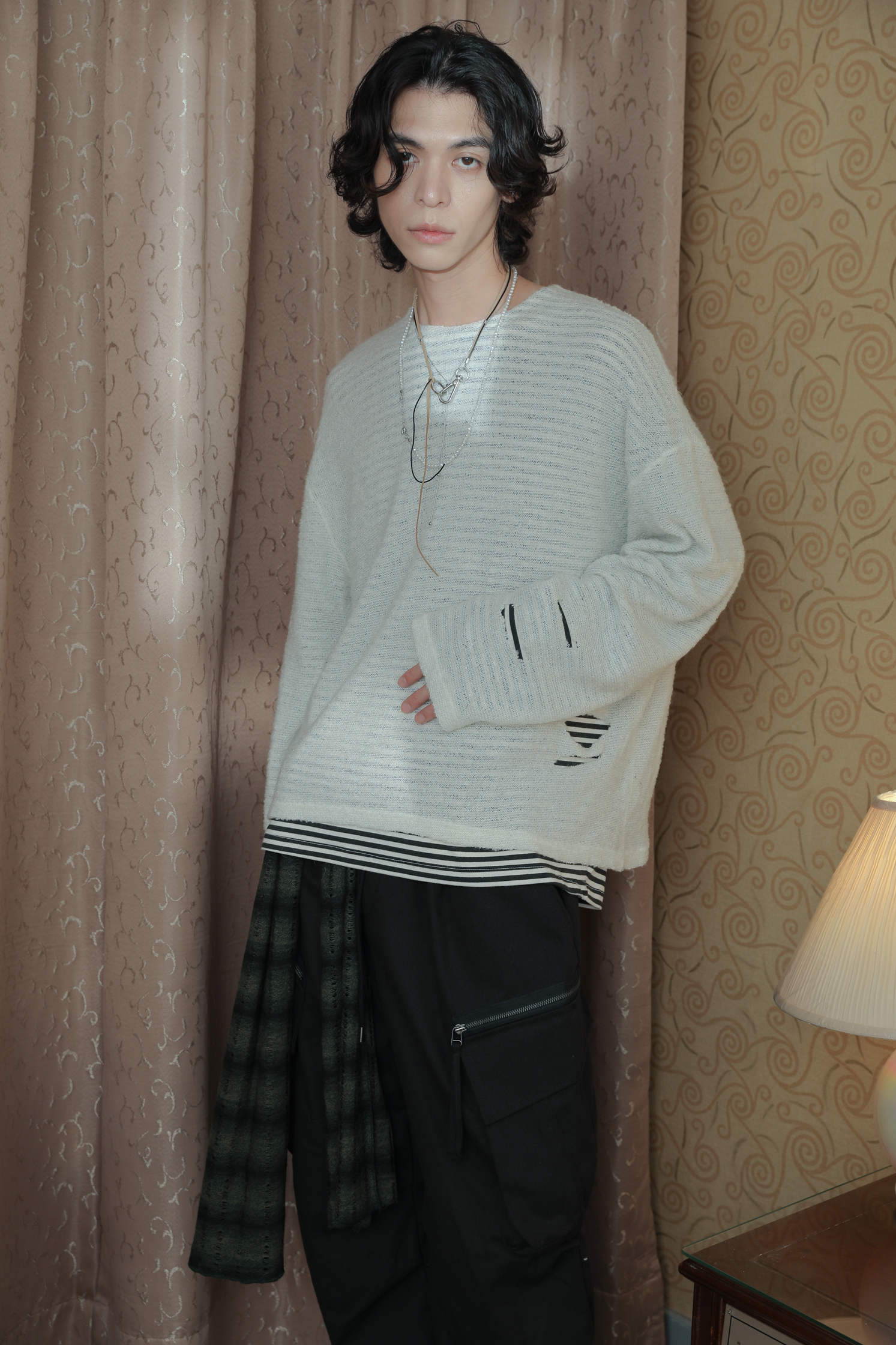 Layered Damage Knit #毛衣