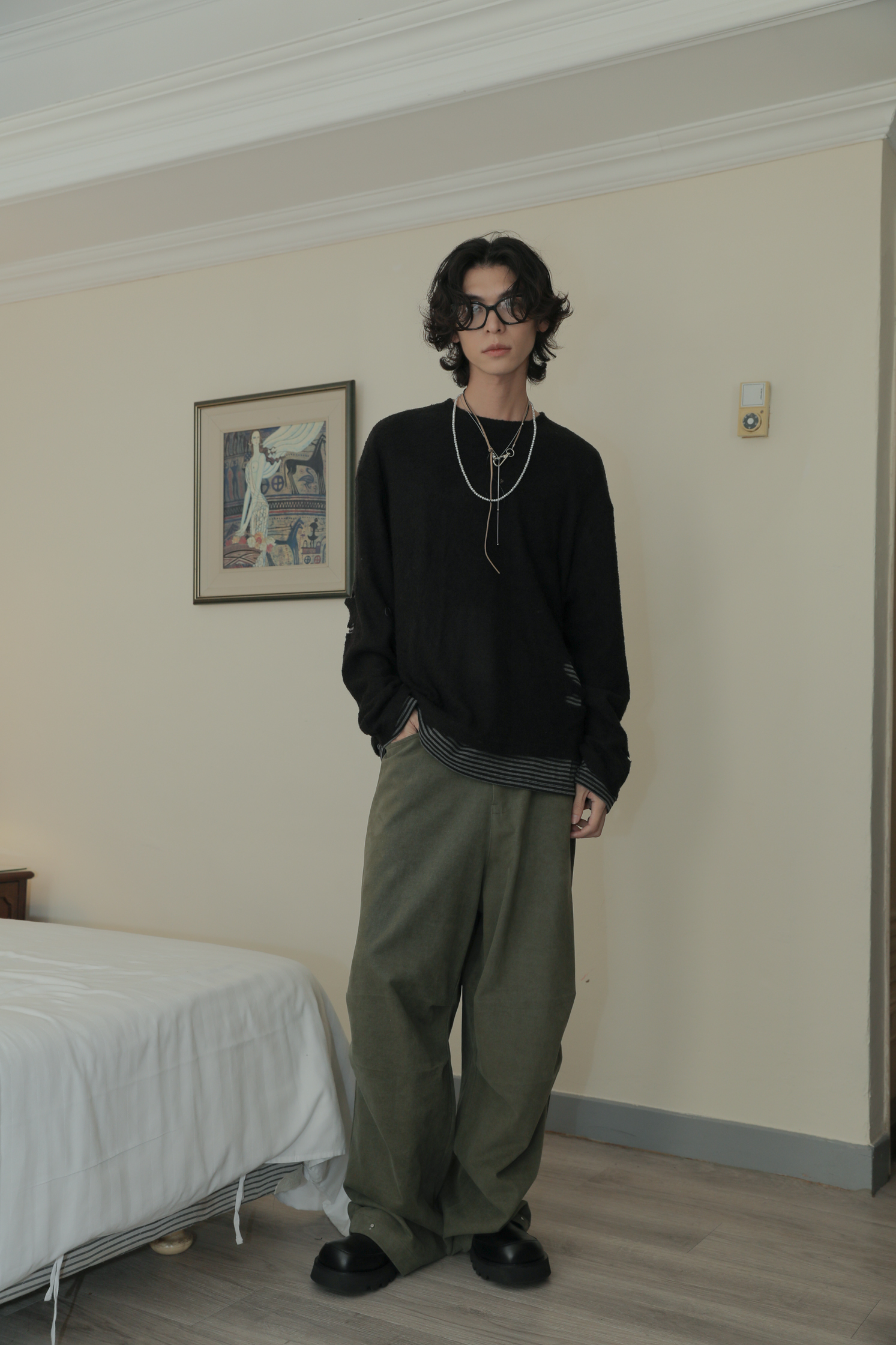 Layered Damage Knit #毛衣