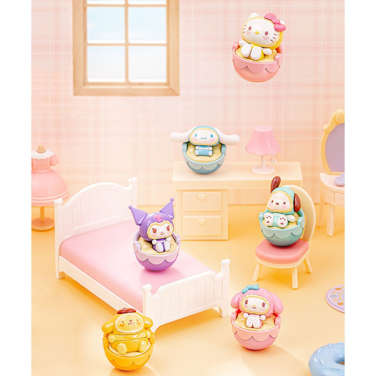 77238)Sanrio characters搖籃不倒翁系列萌趣豆