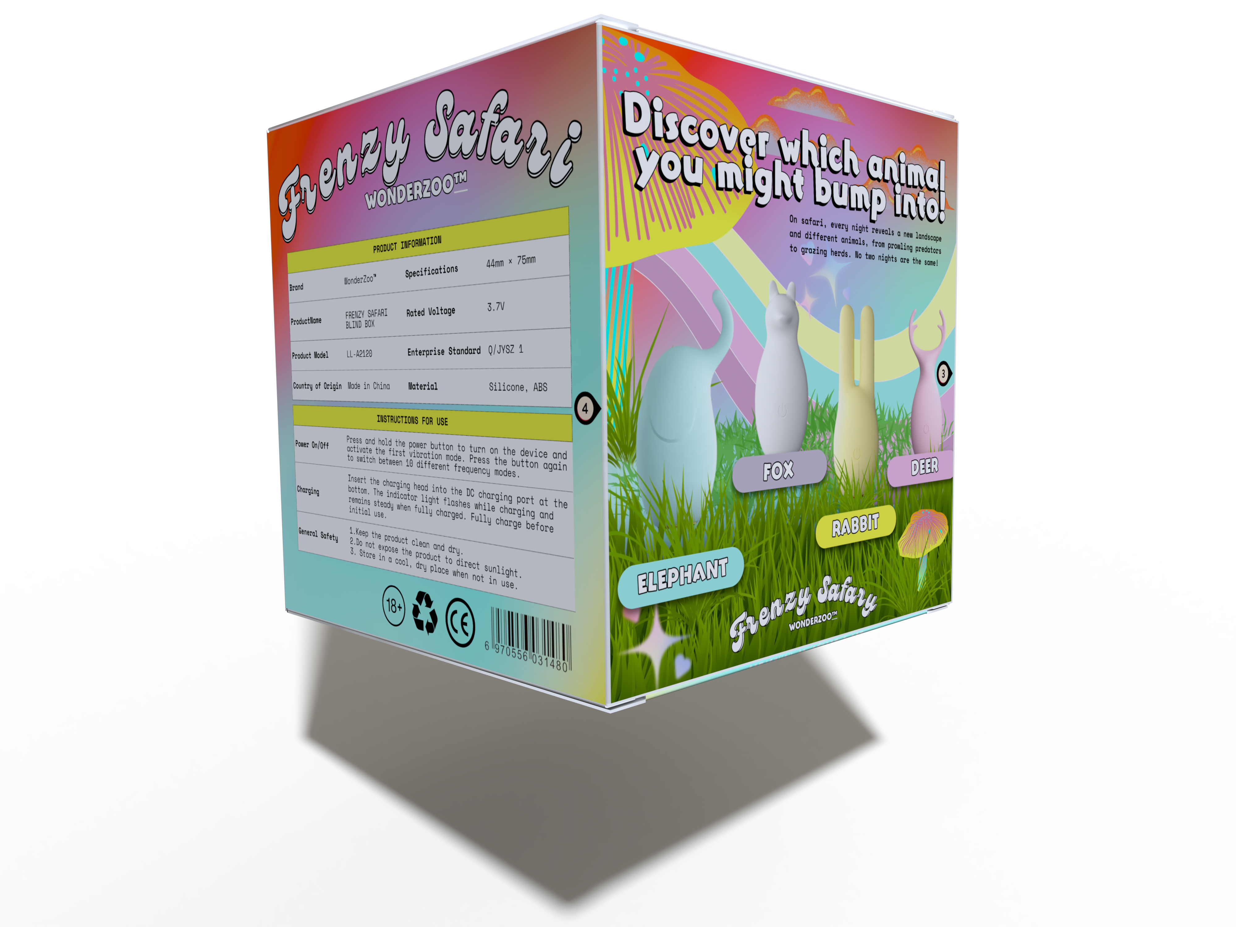 【WADDY獨家|香港首推68折🔥】WONDERZOO動物形狀振動器盲盒 |10速防水迷你子彈 | 德國科技