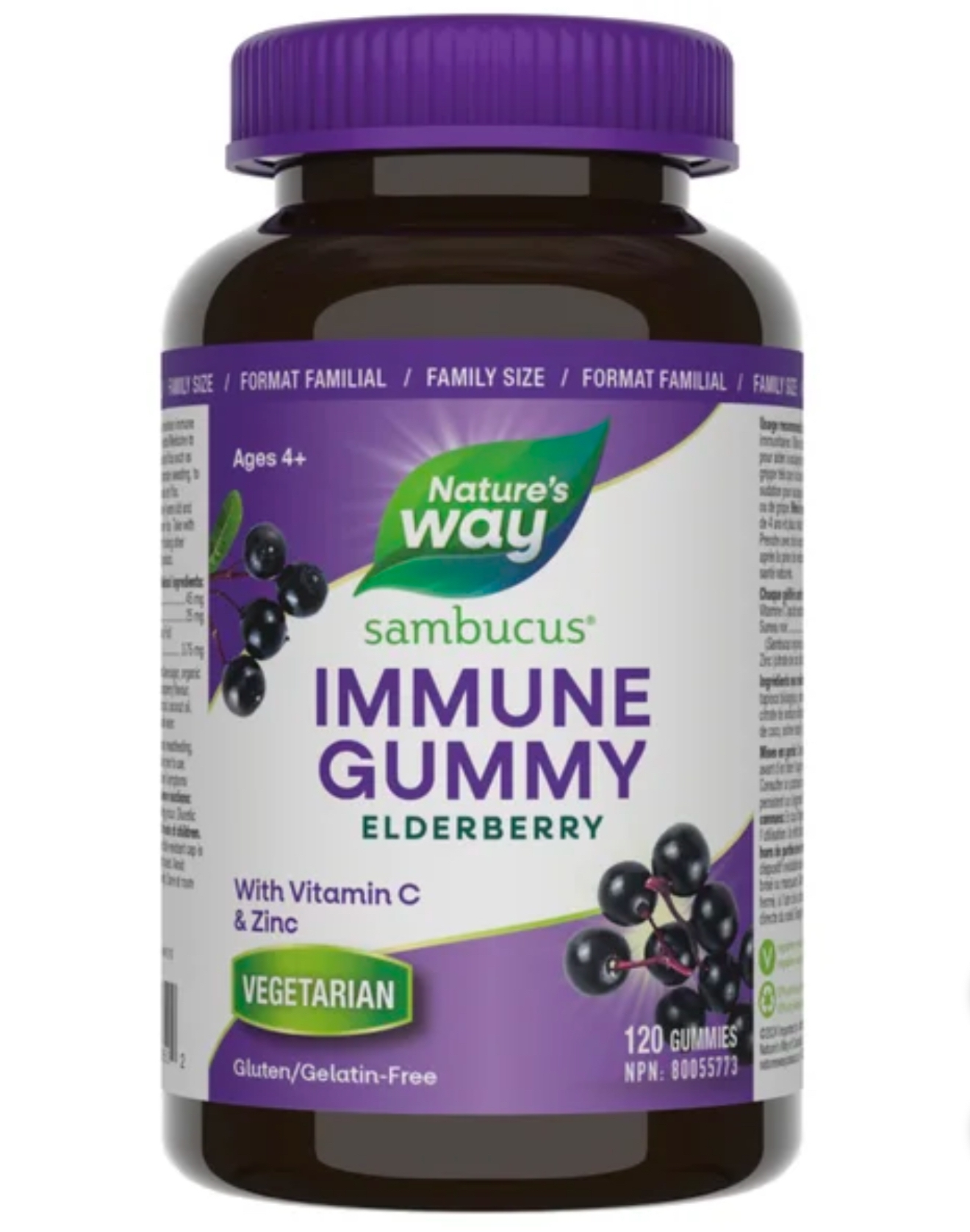 Nature’s Way Sambucus 接骨木軟糖 120粒 CC58