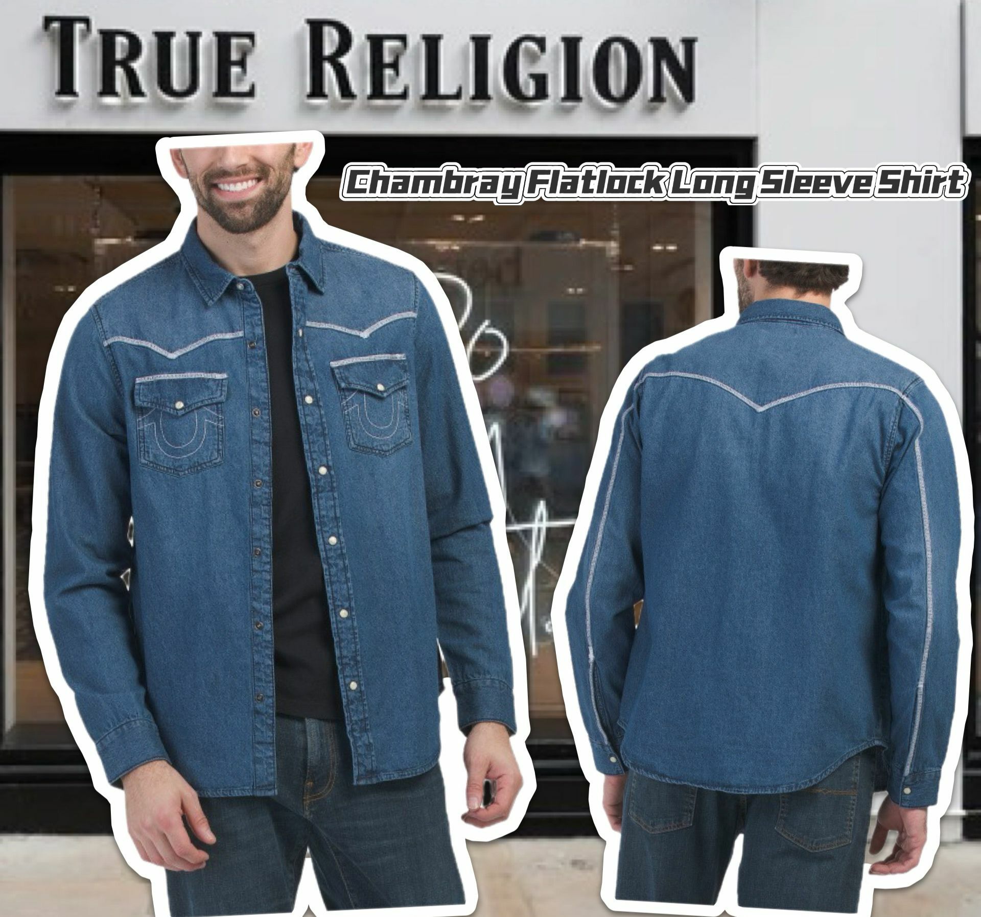 【預購】TRUE RELIGION G010803 男裝牛仔外套