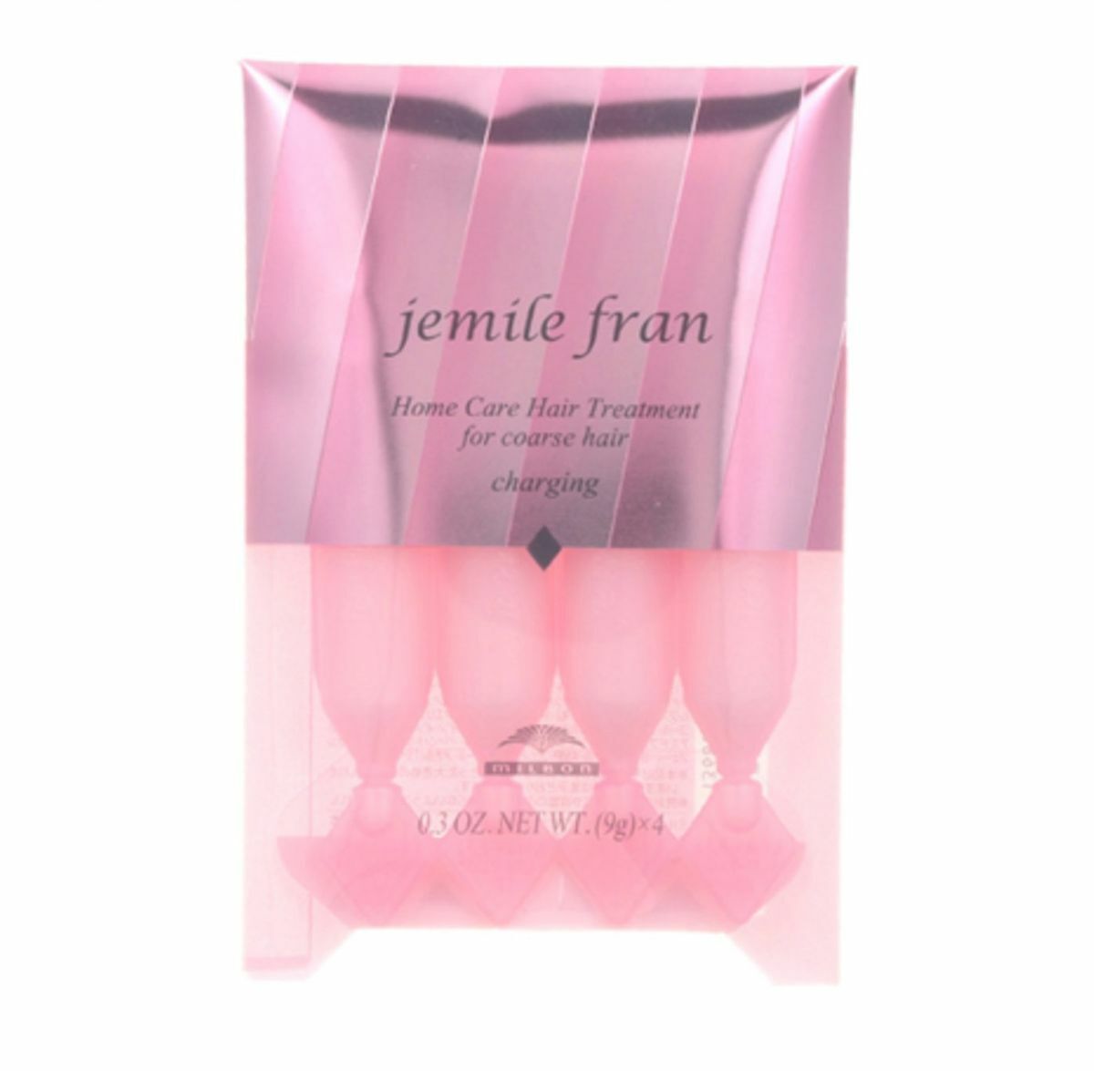 Milbon Jemile Fran - 高效滋養普通及粗硬受損頭髮修護焗油 [9g x 4支] #粉色菱形 (平行進口)