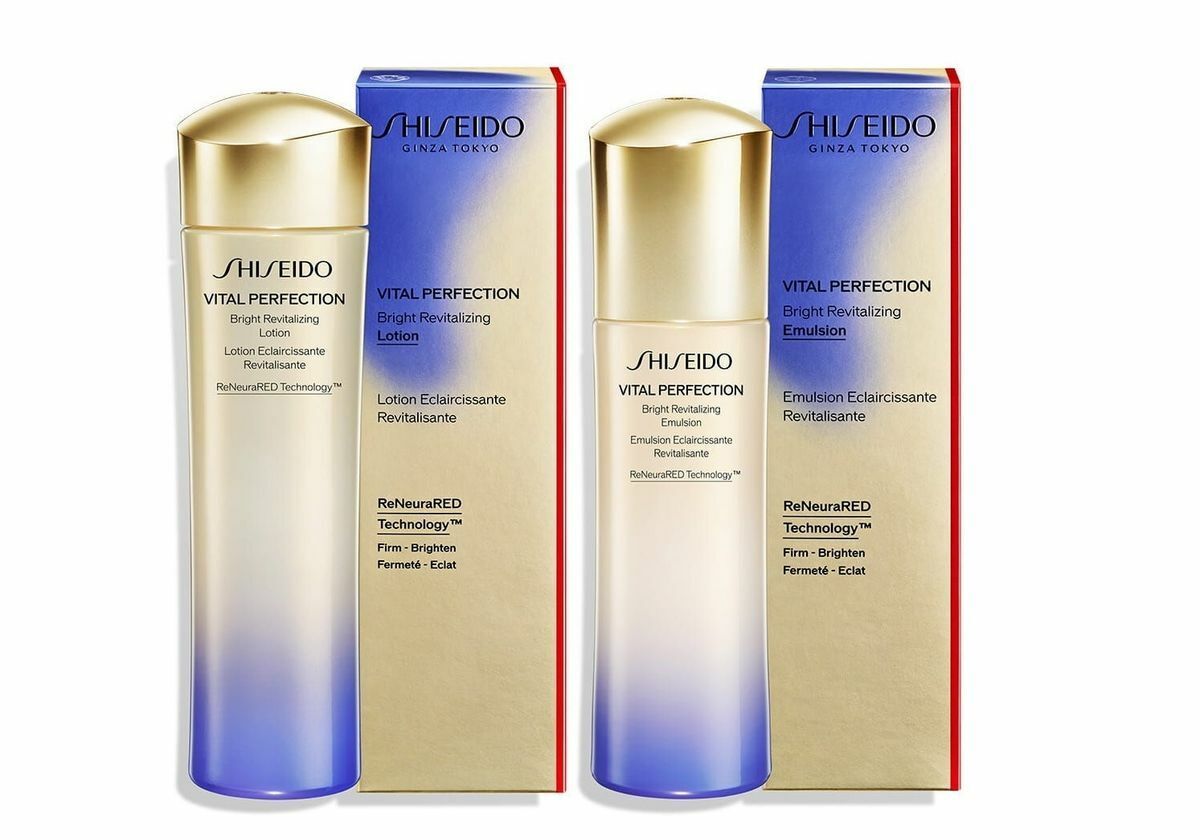資生堂 Vital Perfection - 全效亮白賦活輕盈水乳套組 [150ml+100ml] (平行進口)