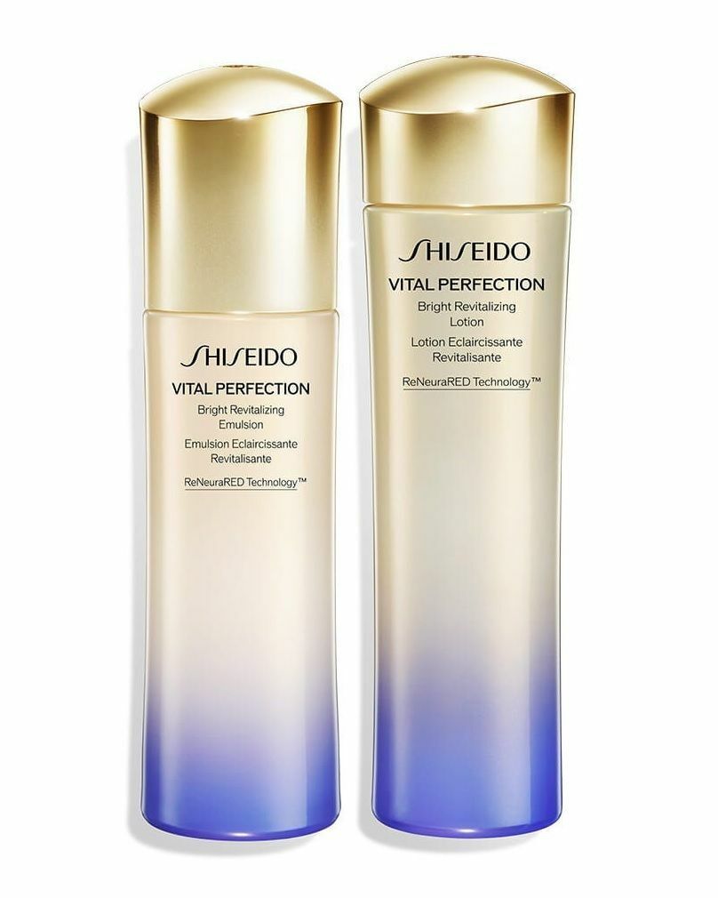 資生堂 Vital Perfection - 全效亮白賦活輕盈水乳套組 [150ml+100ml] (平行進口)