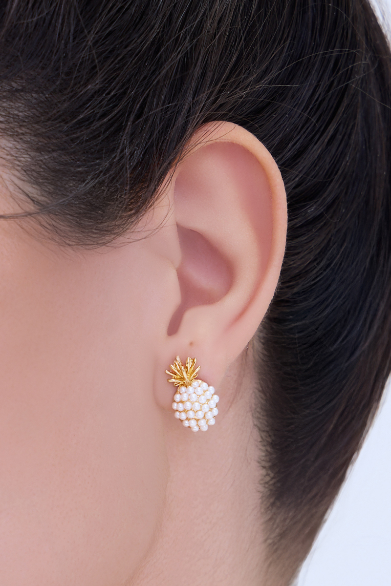 好運旺旺。夾式耳環