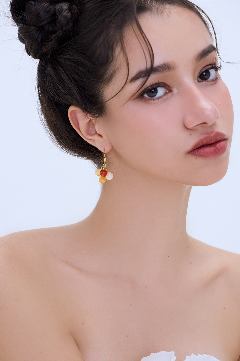 大吉大利。針式耳環