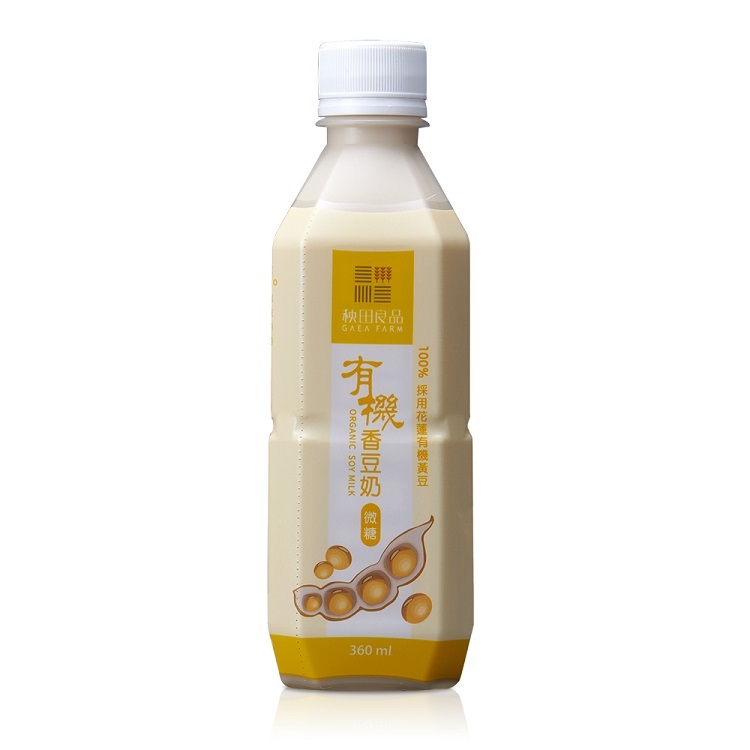 有機原味香豆奶 單瓶(微糖)